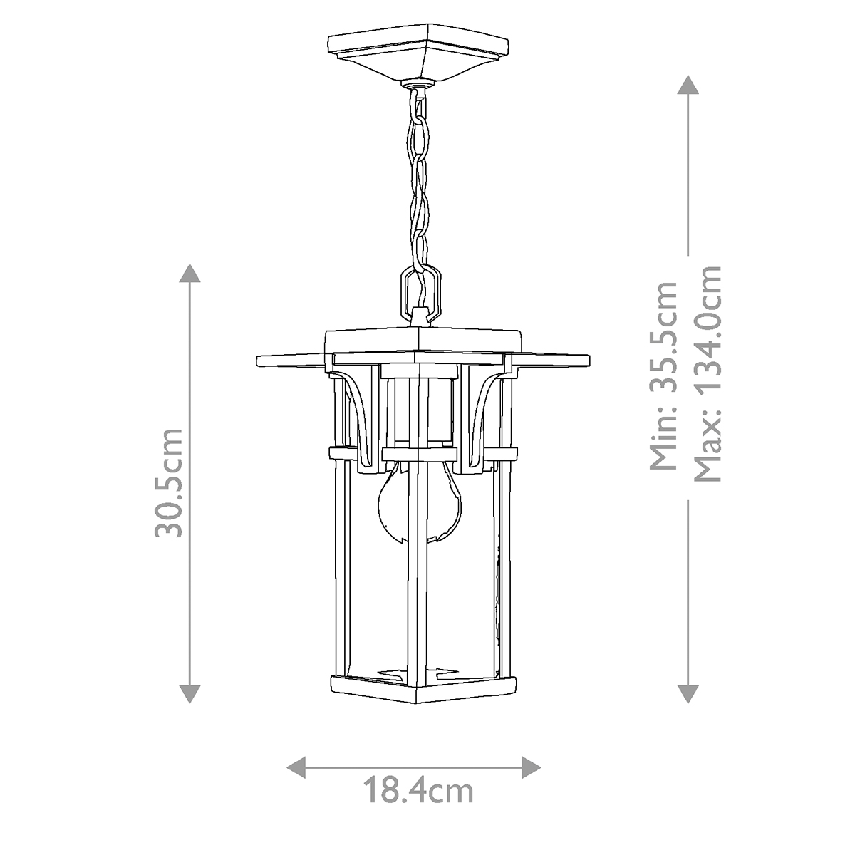 Подвесной фонарь Hinkely Lighting, Арт. HK-MANHATTAN8-S