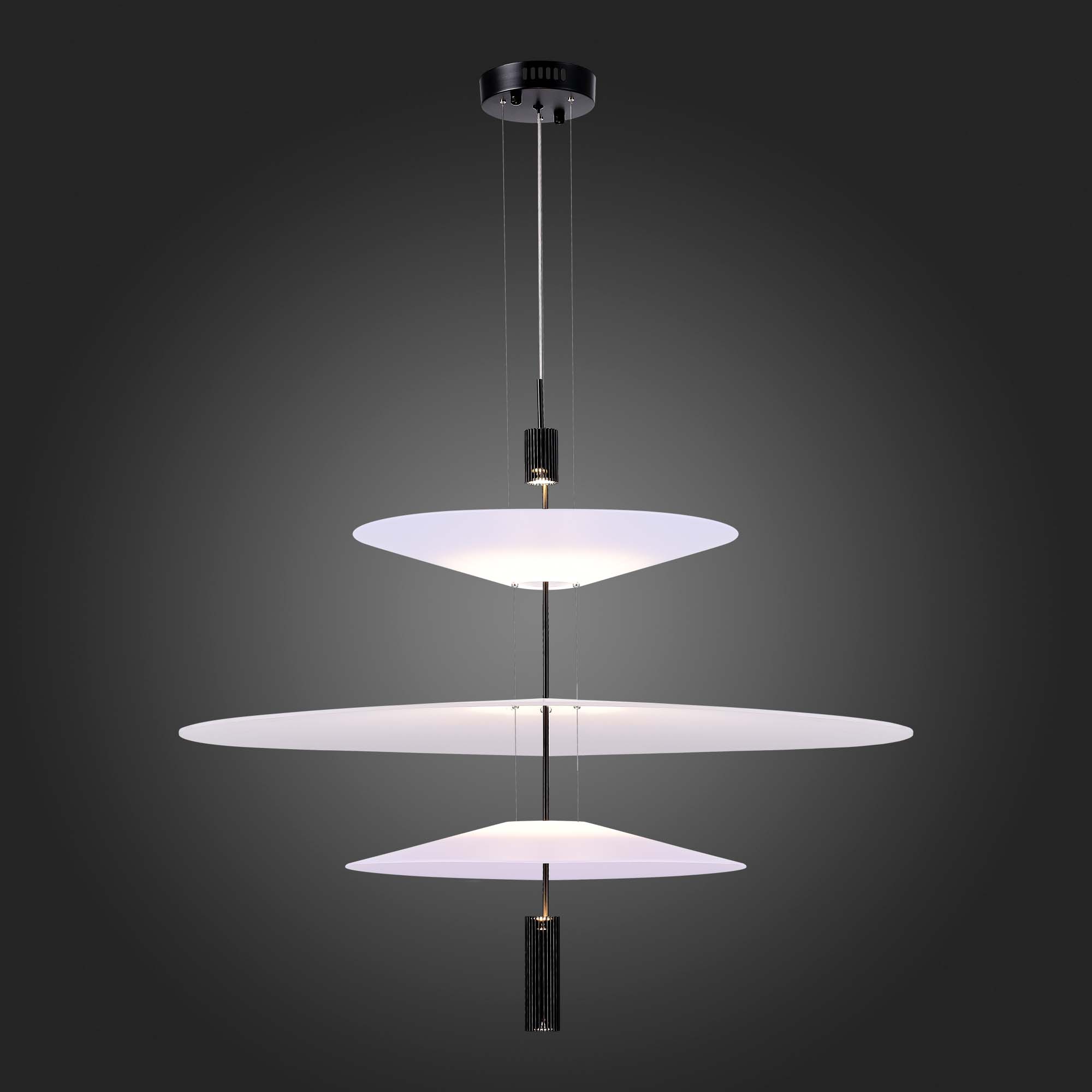 SL6101.423.01 Люстра подвесная ST-Luce Черный/Белый LED 1*15W 3000K ISOLA