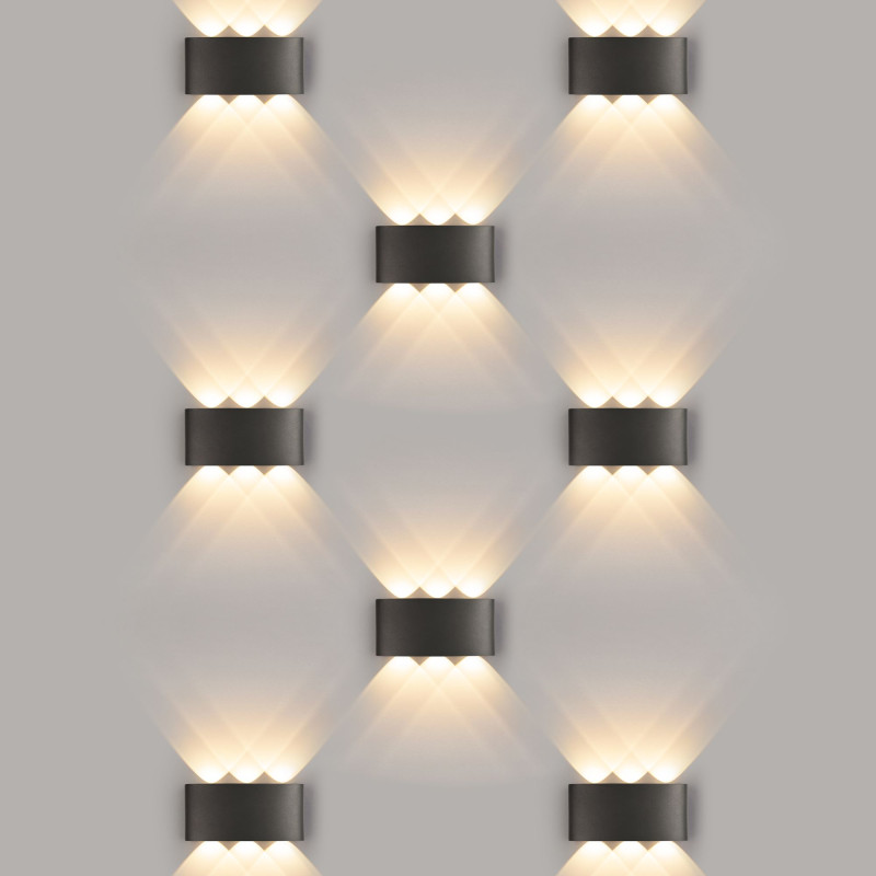 Светильник настенный Elektrostandard 1551 TECHNO LED TWINKY TRIO черный
