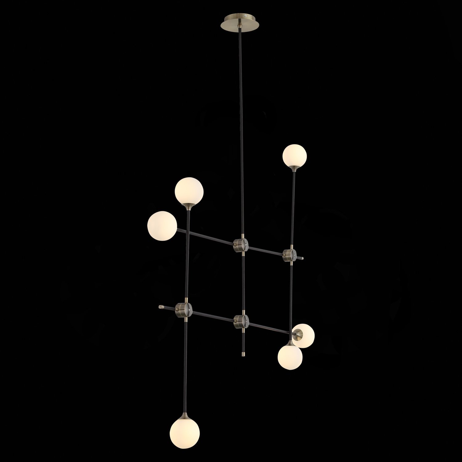SL429.403.06 Светильник потолочный ST-Luce Черный, Золото/Белый G9 6*5W BASTONCINO