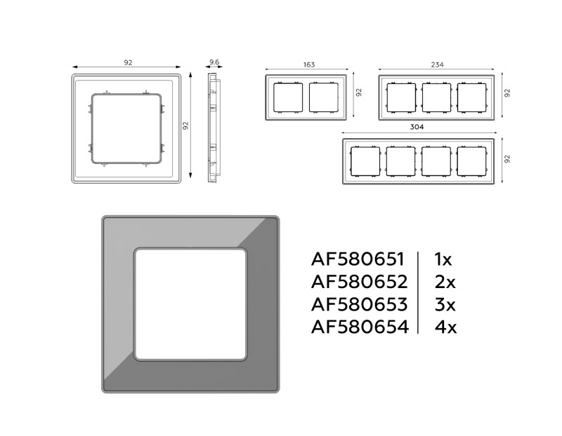 Рамка Ambrella Volt AF580652