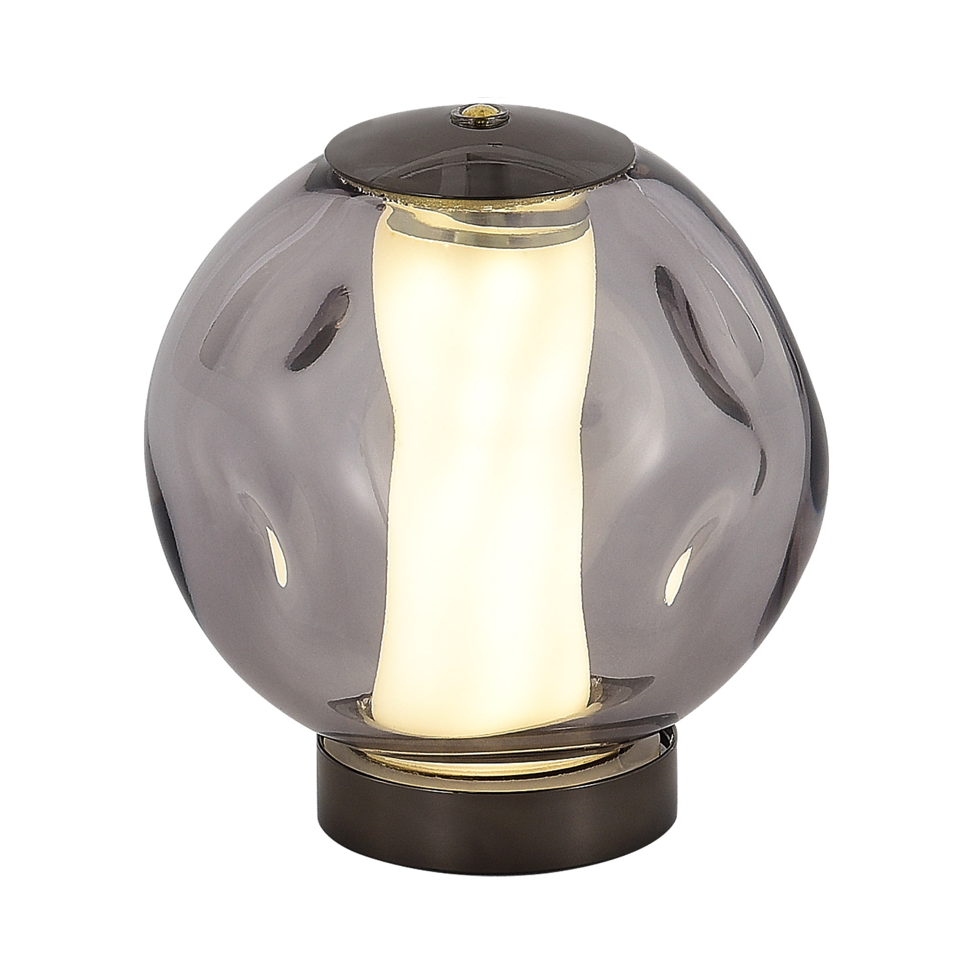 SL6520.404.01 Прикроватная лампа ST-Luce черный жемчуг/прозрачно-дымчатый LED 1*5W 4000K HELMI