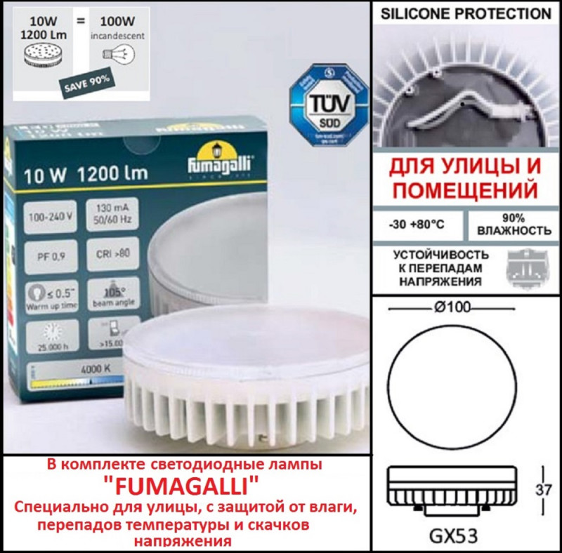 Садово-парковый светильник Fumagalli DS2.563.000.WXD1L