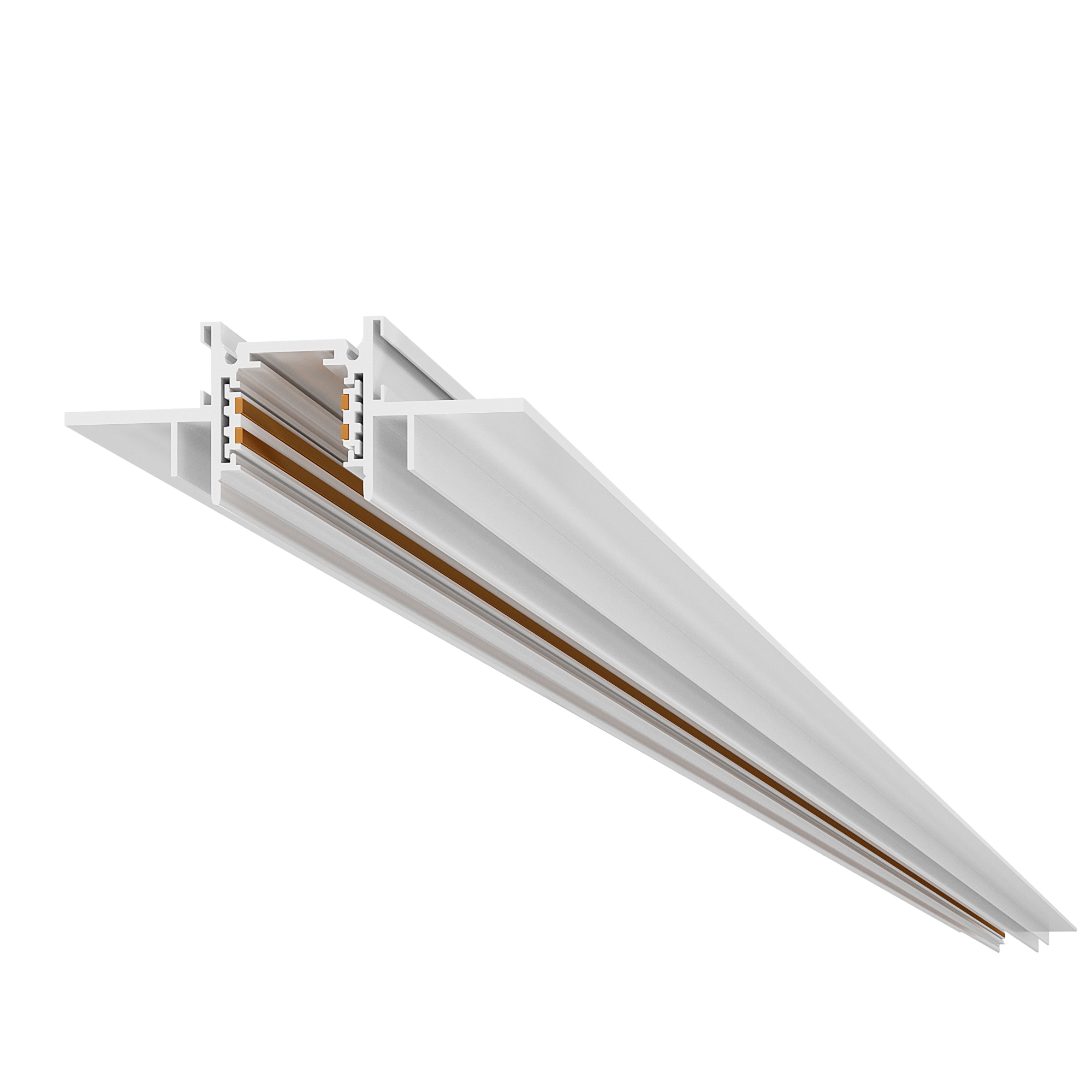 ST1004.529.12 Шинопровод магнитный встраиваемый под ГКЛ 12мм ST-Luce Белый L2000мм(заглушки в комп) SKYLINE 48+