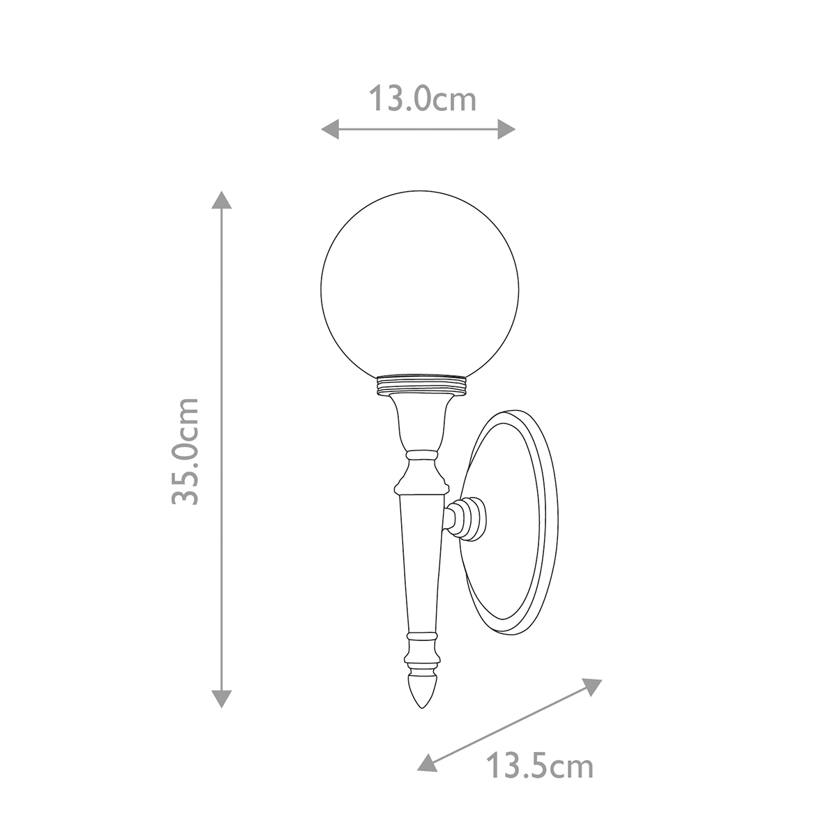 Бра для ванных комнат Elstead Interior, Арт. BATH-DRYDEN4-PB