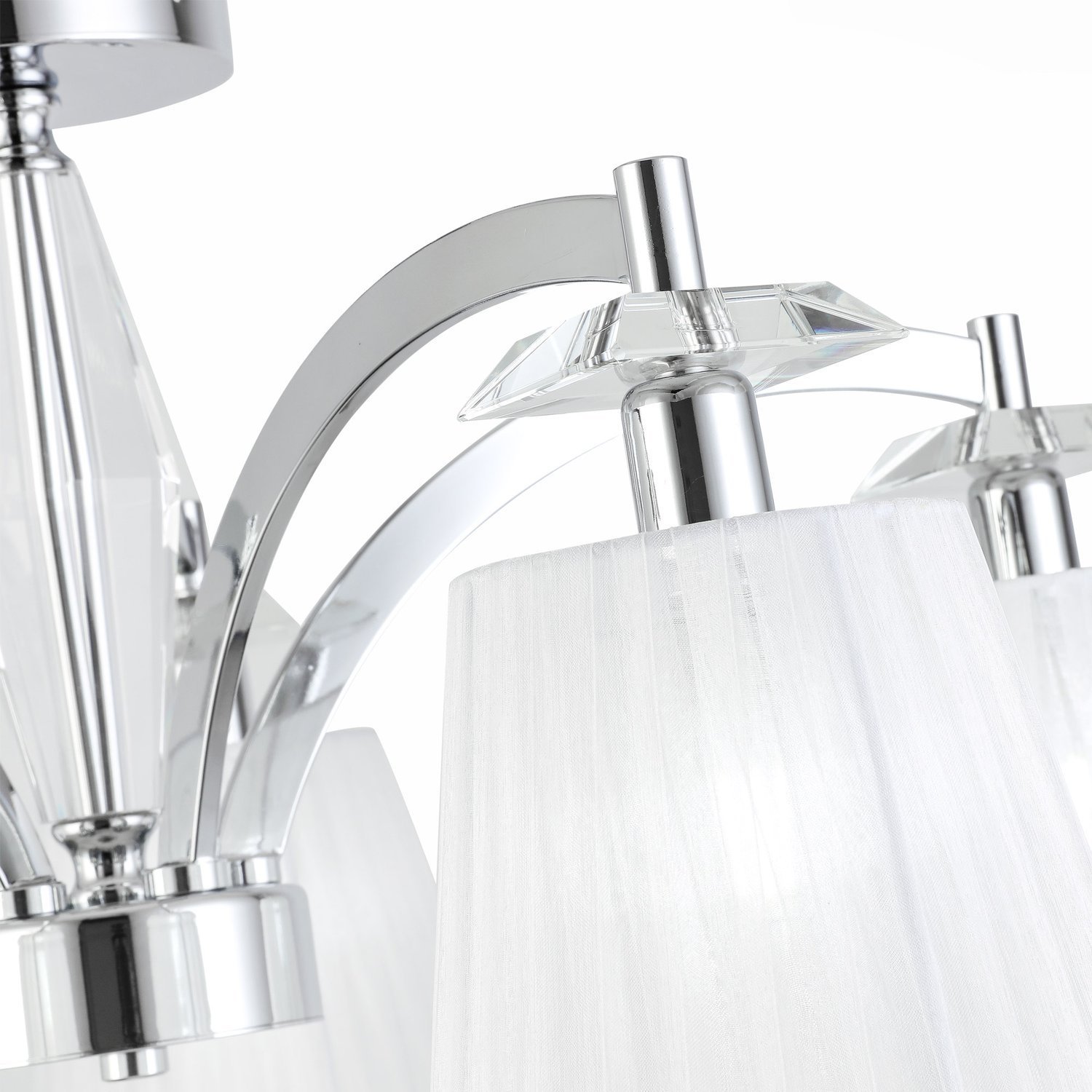 Уценка SL1756.102.05 Светильник потолочный ST-Luce Хром/Светло-серый E14 5*40W BELLO