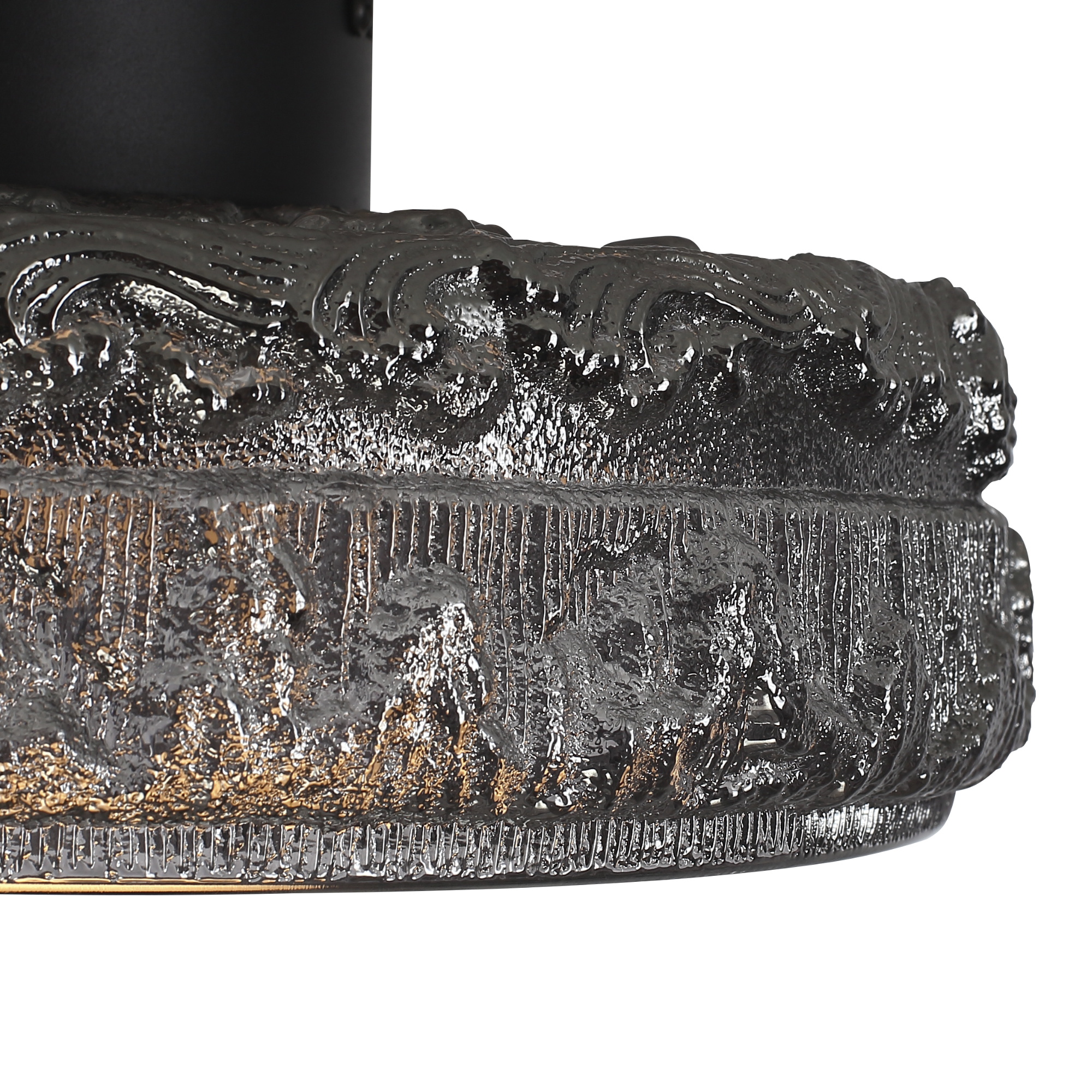 SL6143.412.01 Светильник потолочный ST-Luce черный/дымчатый LED 1*15W 4000K ANTIKE