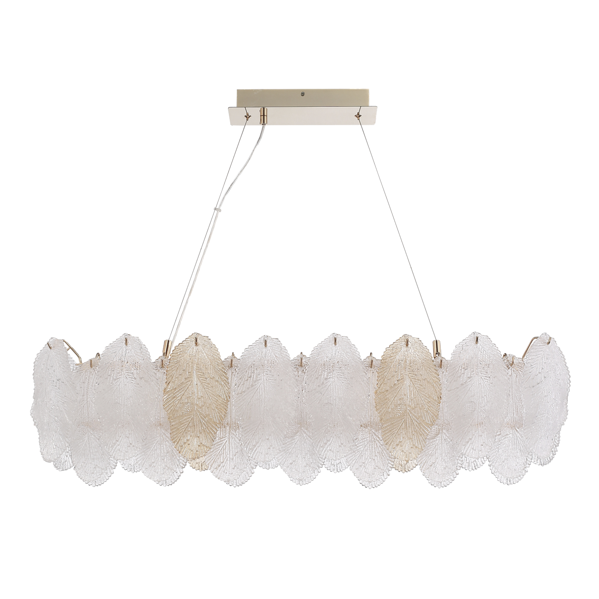 SL6135.233.01 Светильник подвесной ST-Luce золото/прозрачный, янтарный LED 1*24W 3000K LIGHTSOME