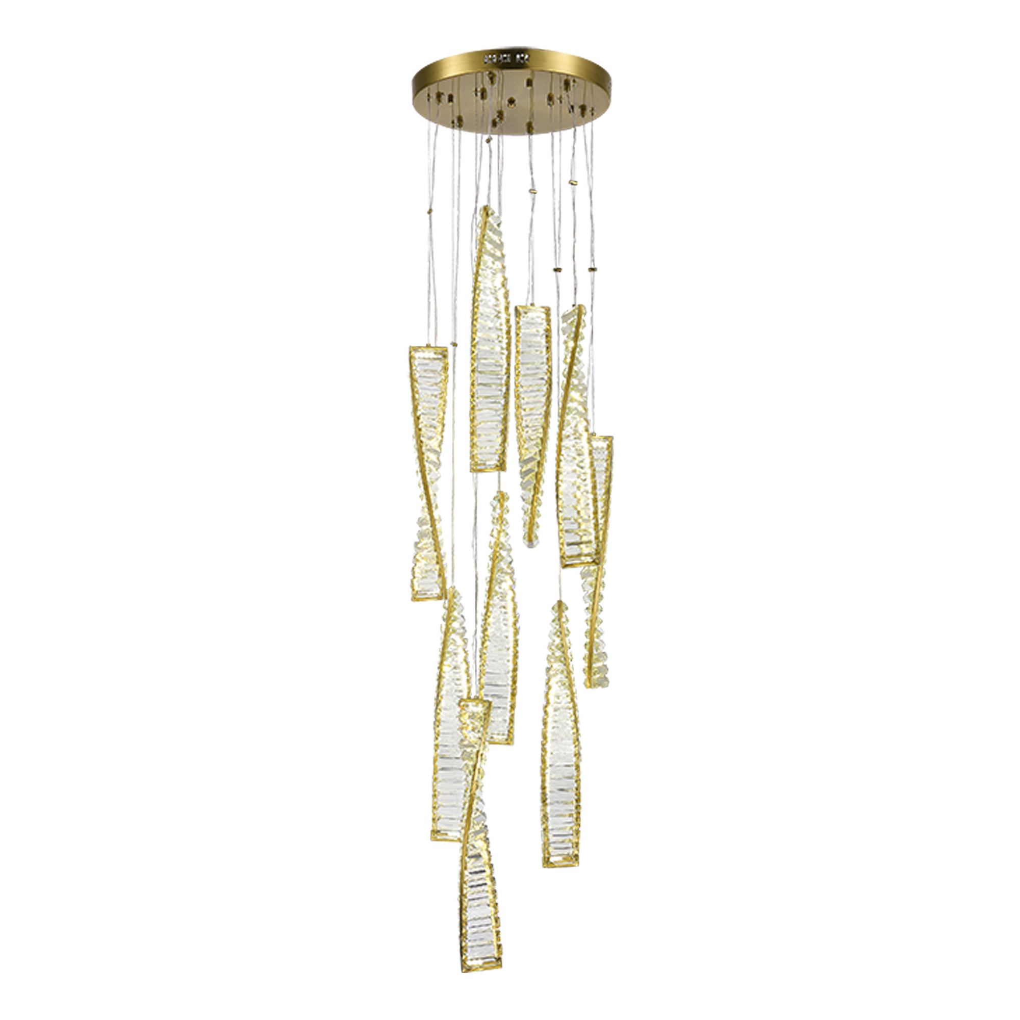 SL6205.303.09 Светильник подвесной ST-Luce Латунь/Прозрачный LED 1*99W 4000K ELICA