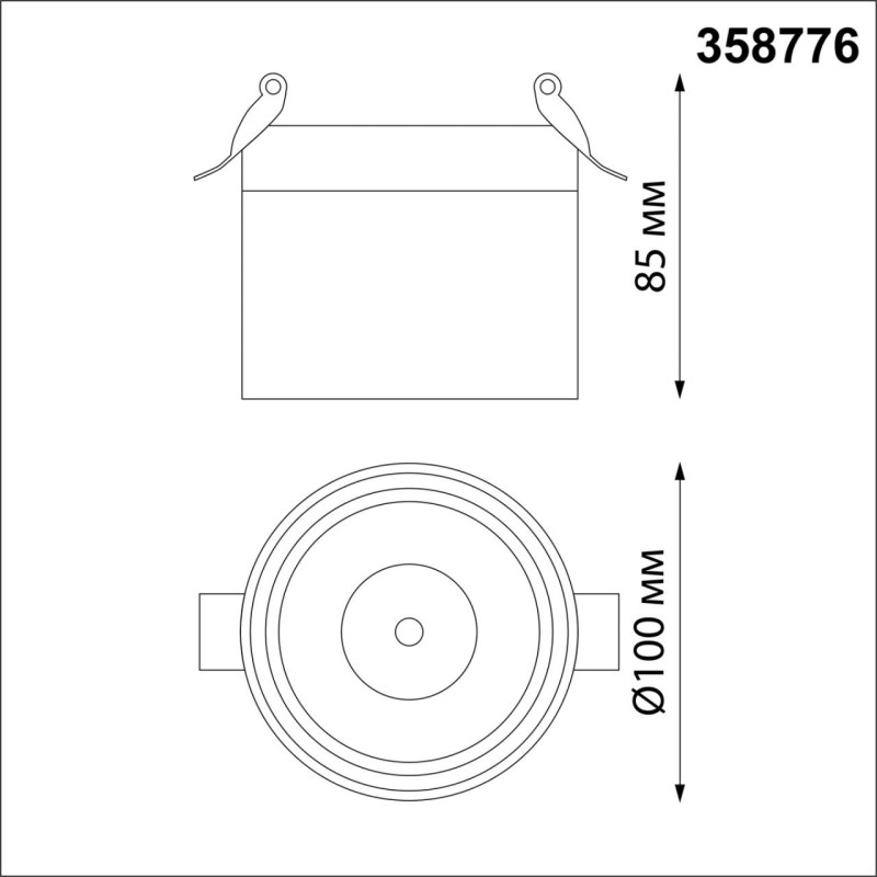 Встраиваемый светильник Novotech 358776