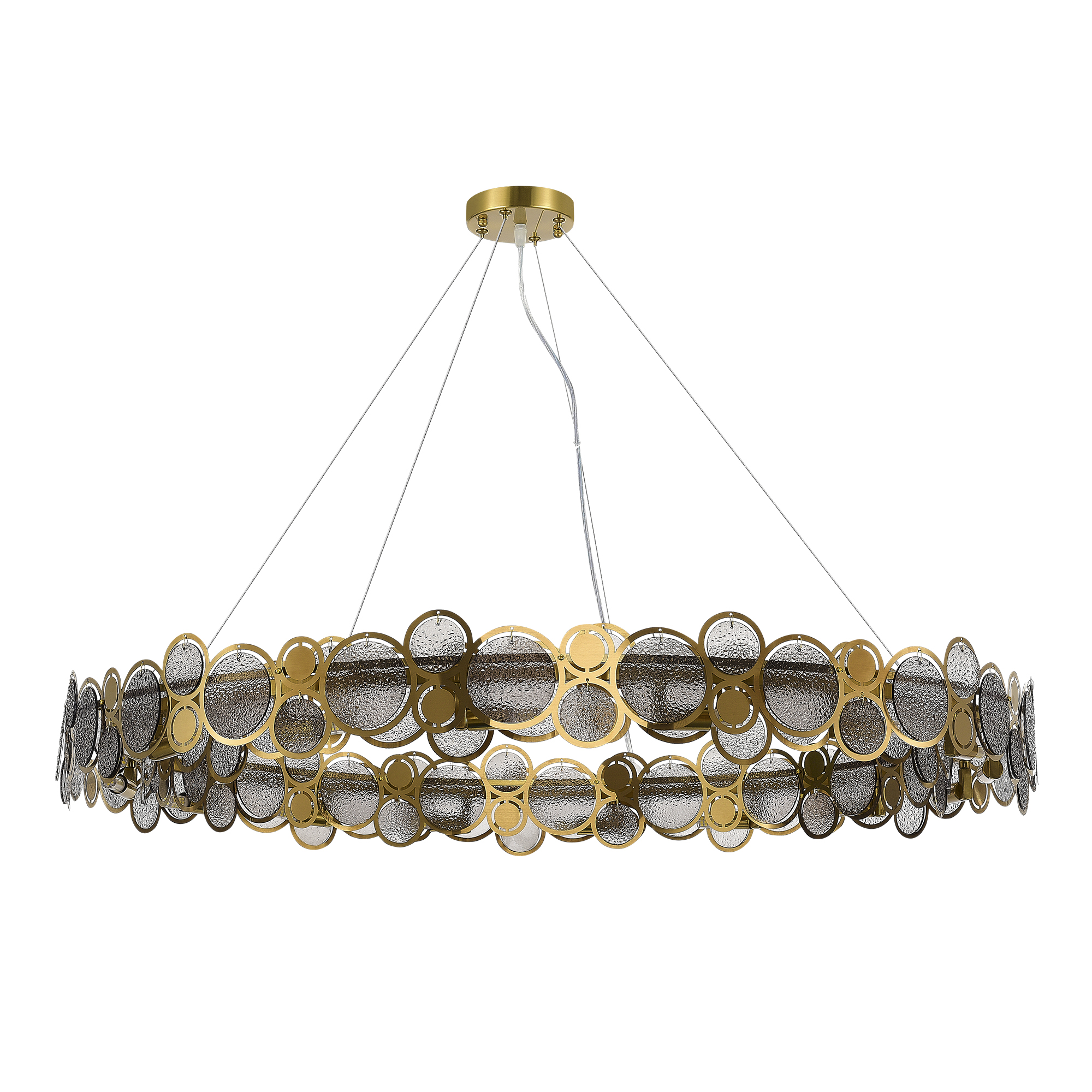 SL6133.313.16 Светильник подвесной ST-Luce Латунь/Дымчатый G9 LED 16*5W 4000K SWATCH