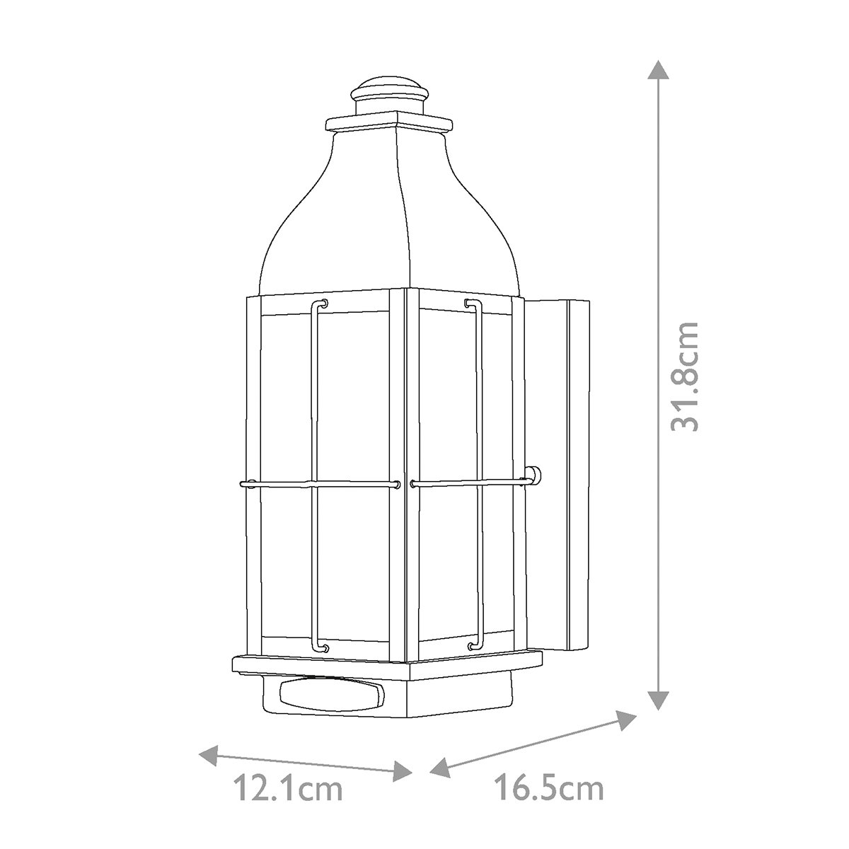 Настенный фонарь Hinkely Lighting, Арт. HK-BINGHAM-S