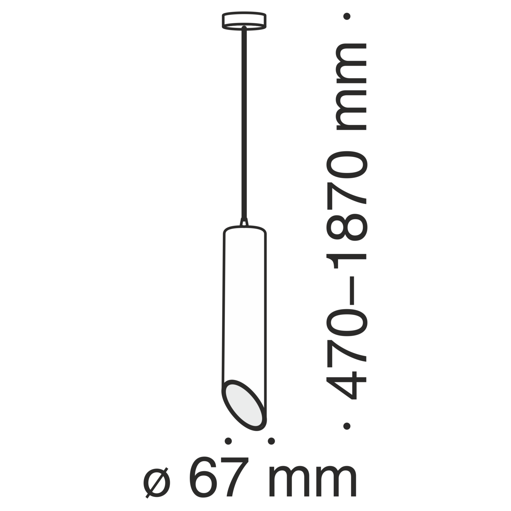 Подвесной светильник Technical P027PL-01B
