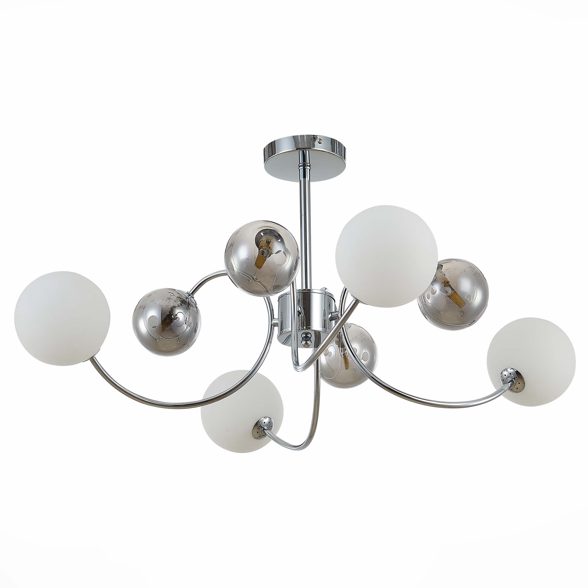 SLE220912-08 Светильник потолочный Хром/Белый, Дымчатый G9 LED 8*5W FORMAE