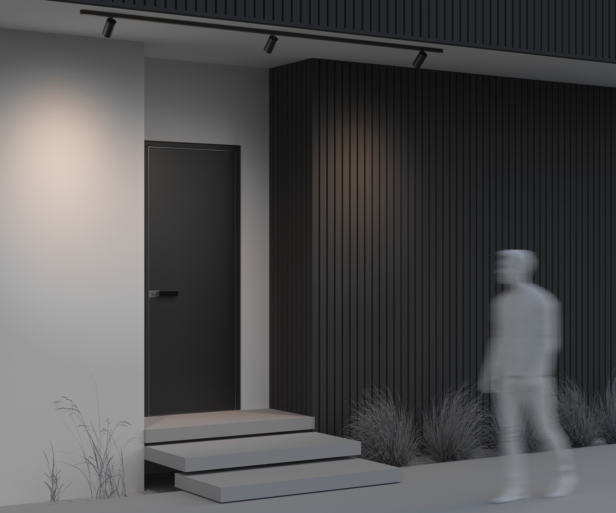 Уличный трековый светильник Outdoor O-TR02-1-S-20WB3K