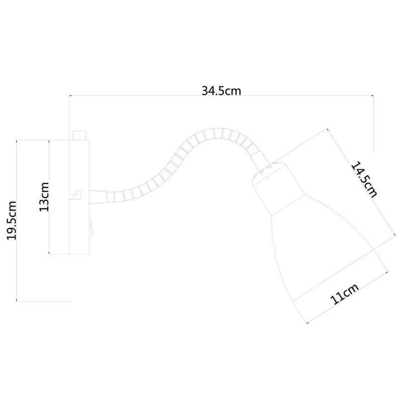 Бра ARTE Lamp A1408AP-1BK