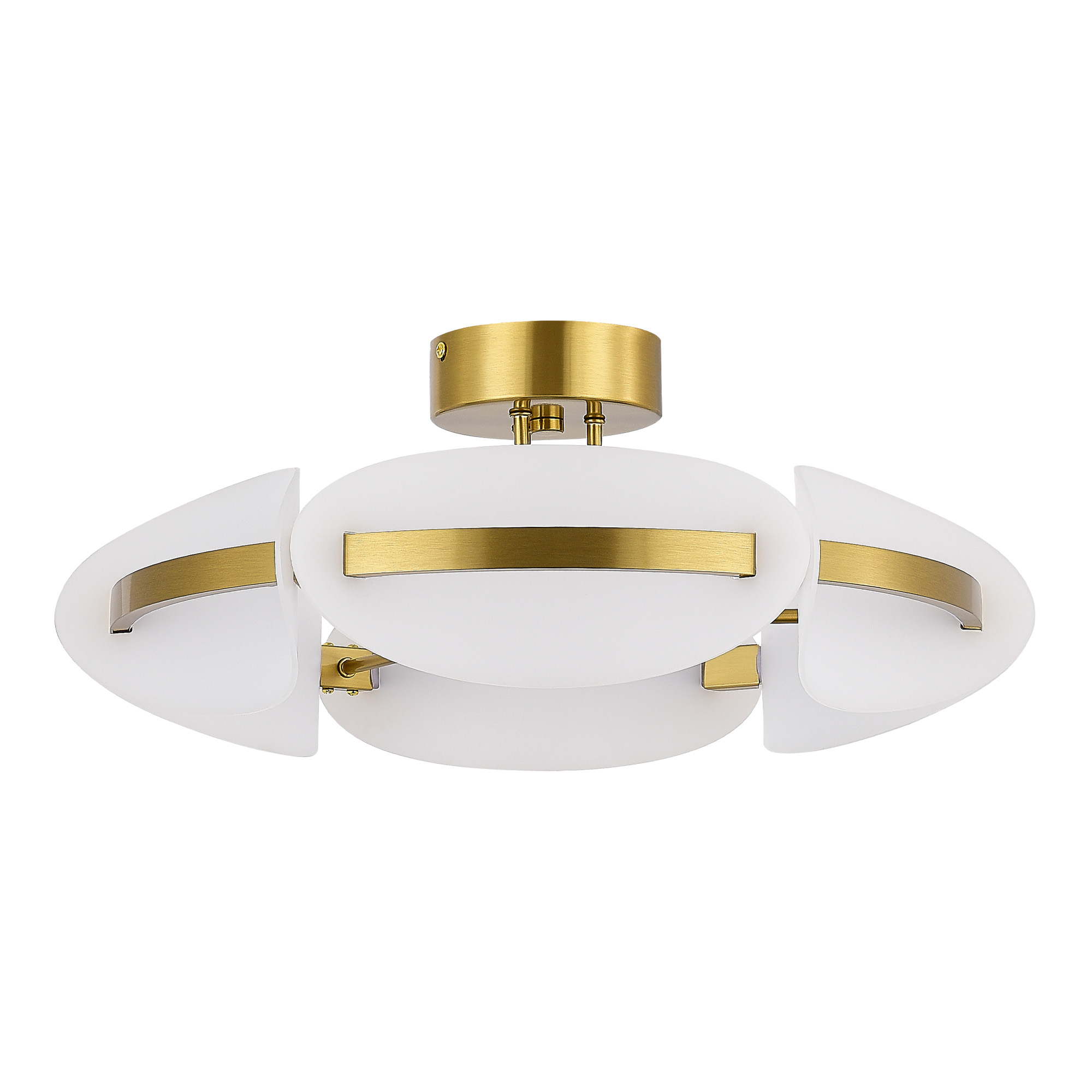 SL1304.302.45 Светильник потолочный ST-Luce латунь/белый LED 1*45W 3000K ETOILE