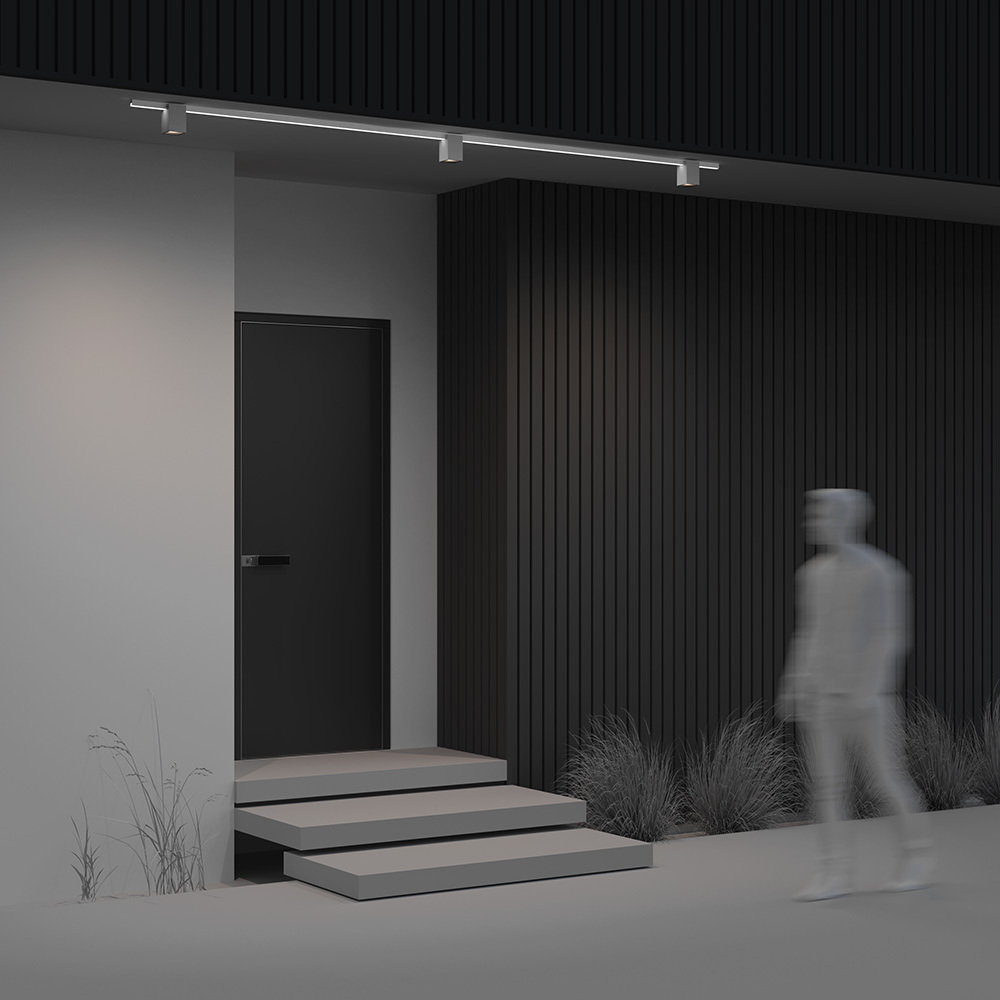 Уличный трековый светильник Outdoor O-TR01-3-S-16WW3K