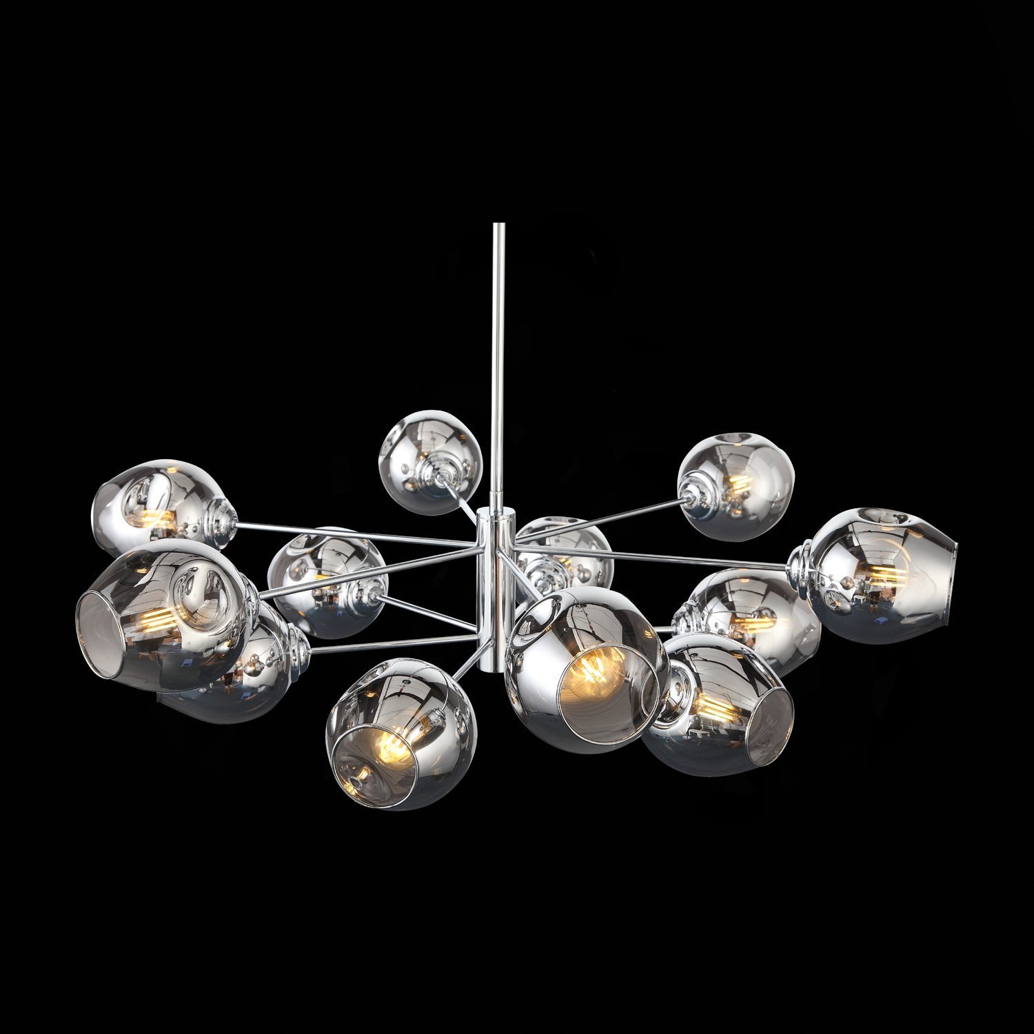SL1500.103.12 Светильник потолочный ST-Luce Хром/Дымчатый E14 12*40W FOVIA