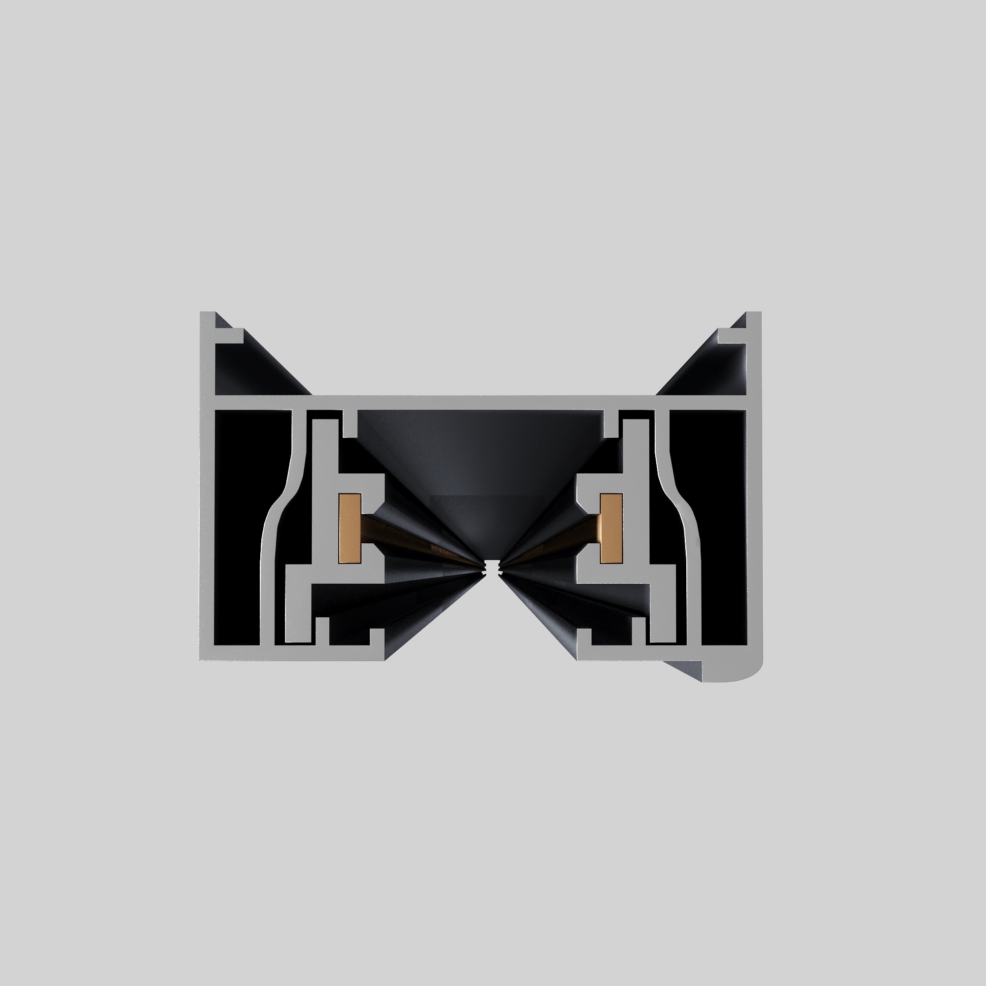 ST001.439.00 Шинопровод однофазный накладной  ST-Luce Черный Длина 3 000мм BASE