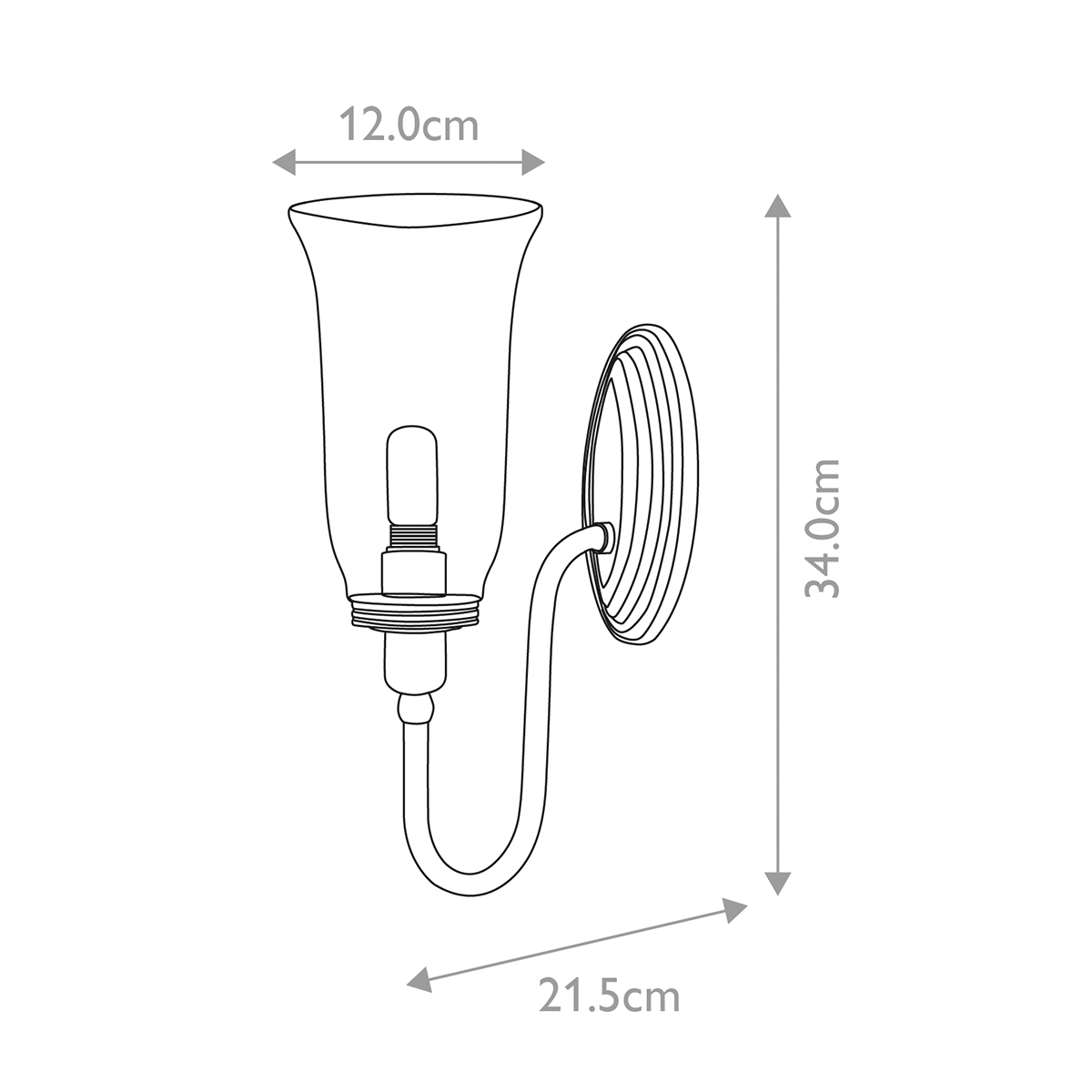 Бра для ванных комнат Elstead Interior, Арт. BATH-BLAKE2-PN
