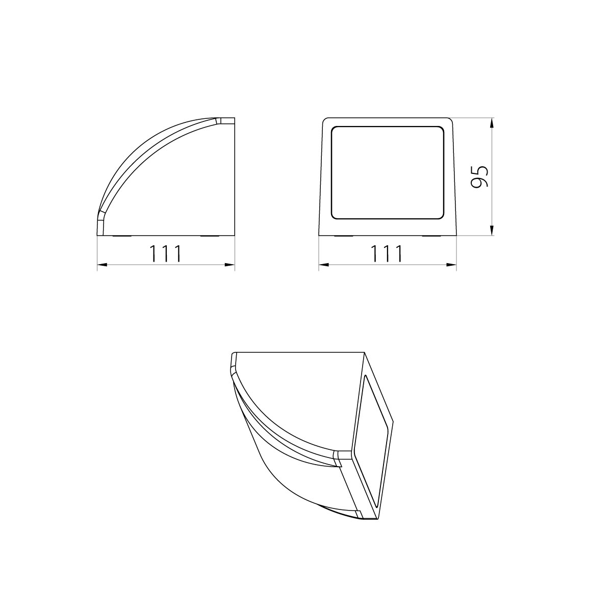 Настенный фонарь Natural Concepts, Арт. NC-003056-SB