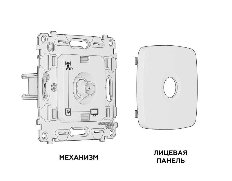 Розетка Ambrella Volt MO913010