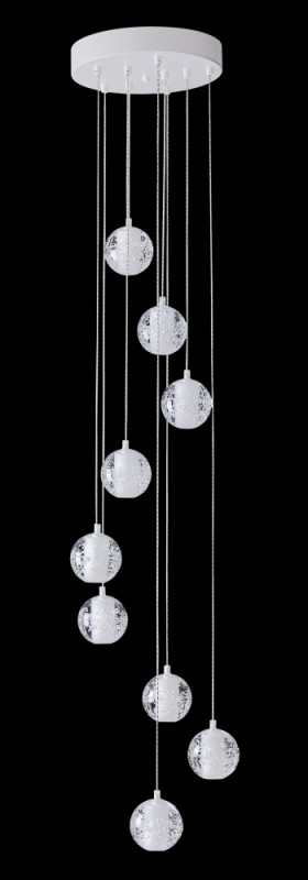 Каскадная люстра Crystal Lux GASPAR SP9 D300 WHITE