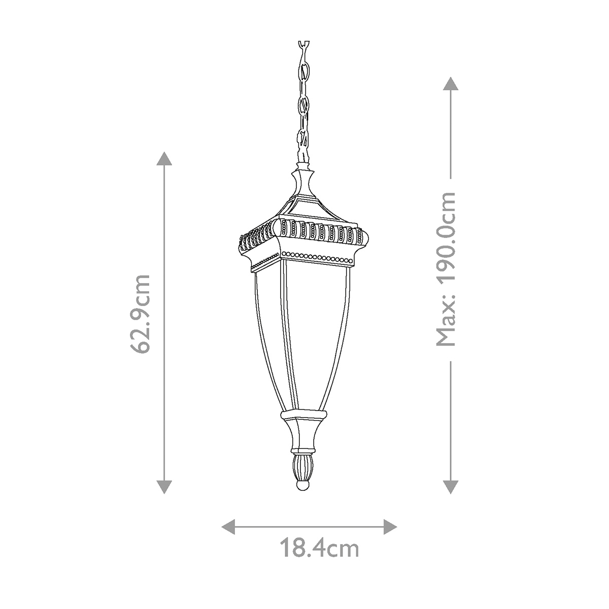 Подвесной фонарь Kichler, Арт. KL-VENETIAN8-M