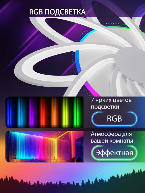 Накладная люстра Natali Kovaltseva LED LAMPS 81108/7C