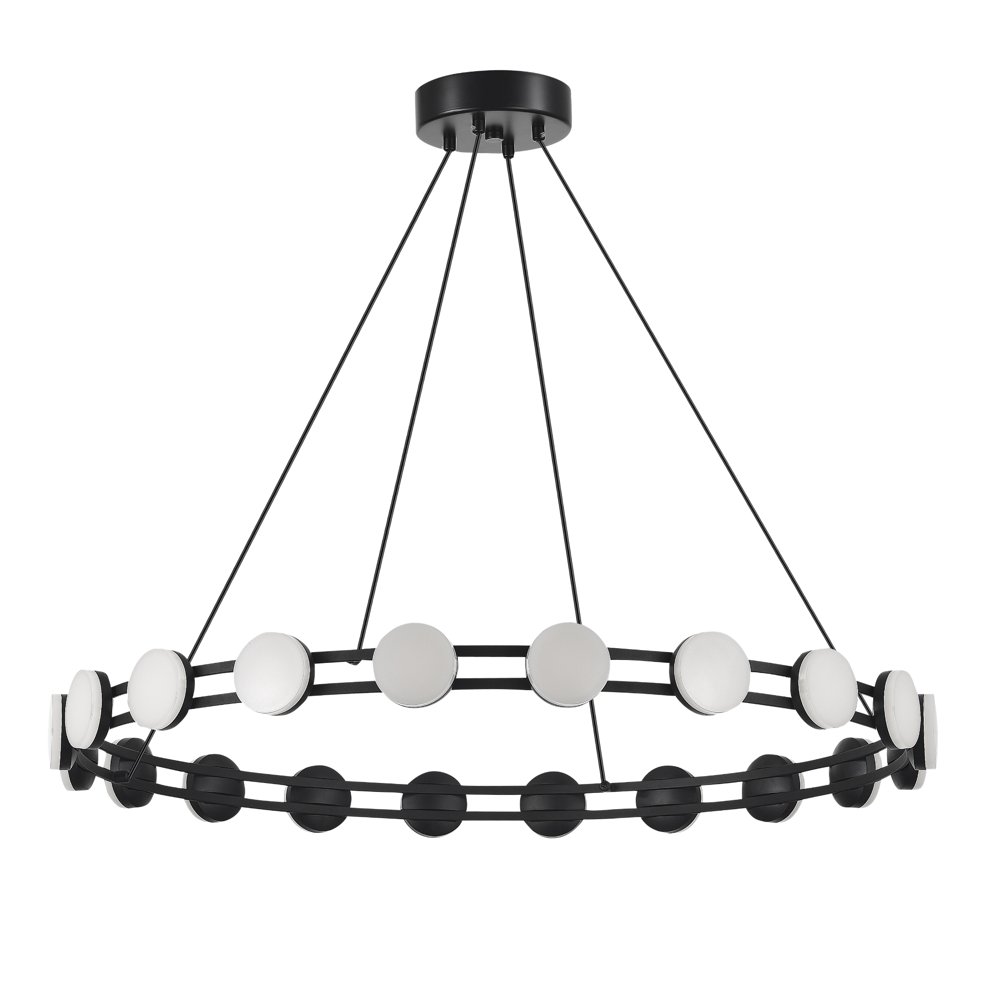 SL6610.403.20 Светильник подвесной ST-Luce черный/белый LED 1*40W 4000K MONRO
