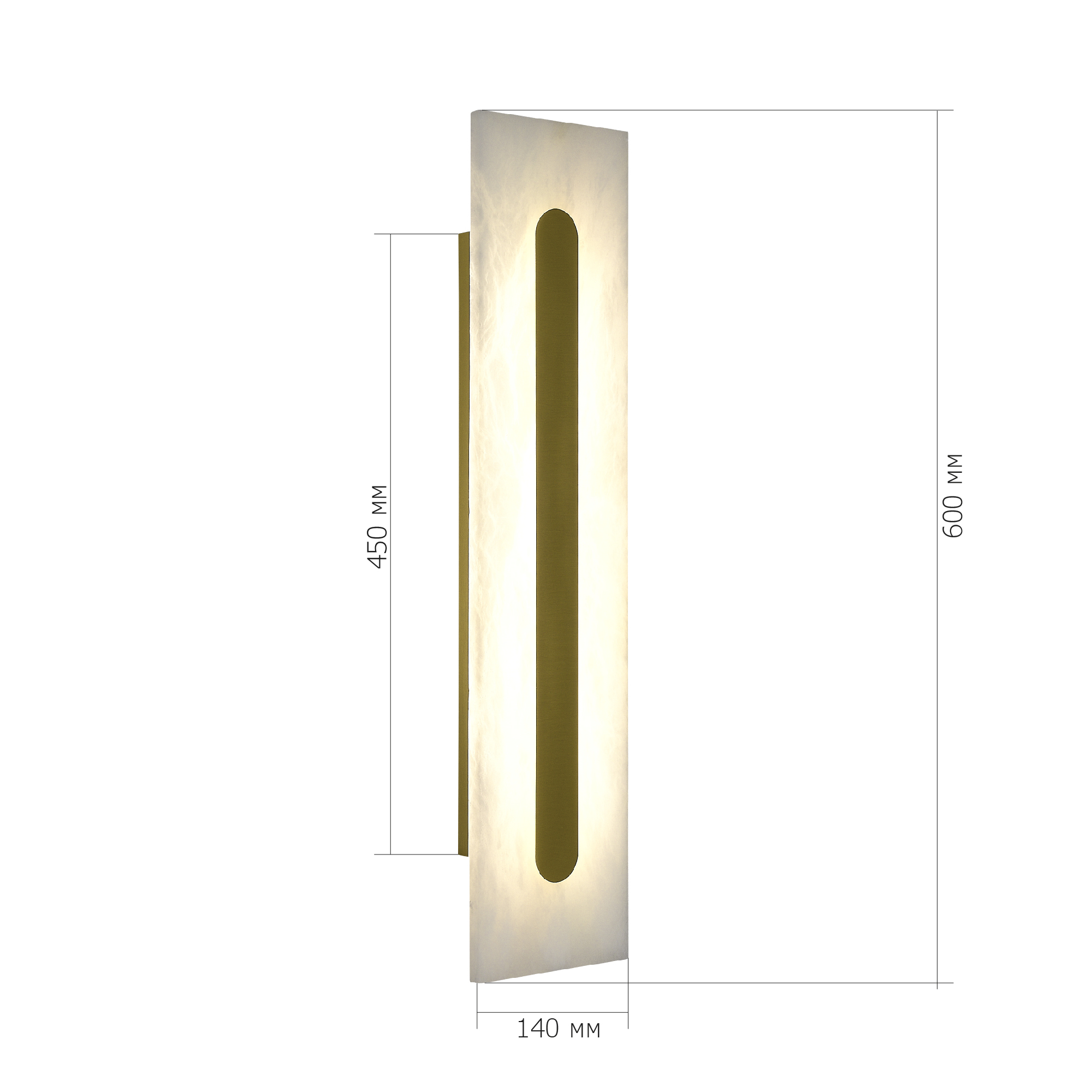 SL6139.231.01 Светильник настенный ST-Luce золотистый/белый LED 1*12W 3000K / 4000K / 6000K GEOM