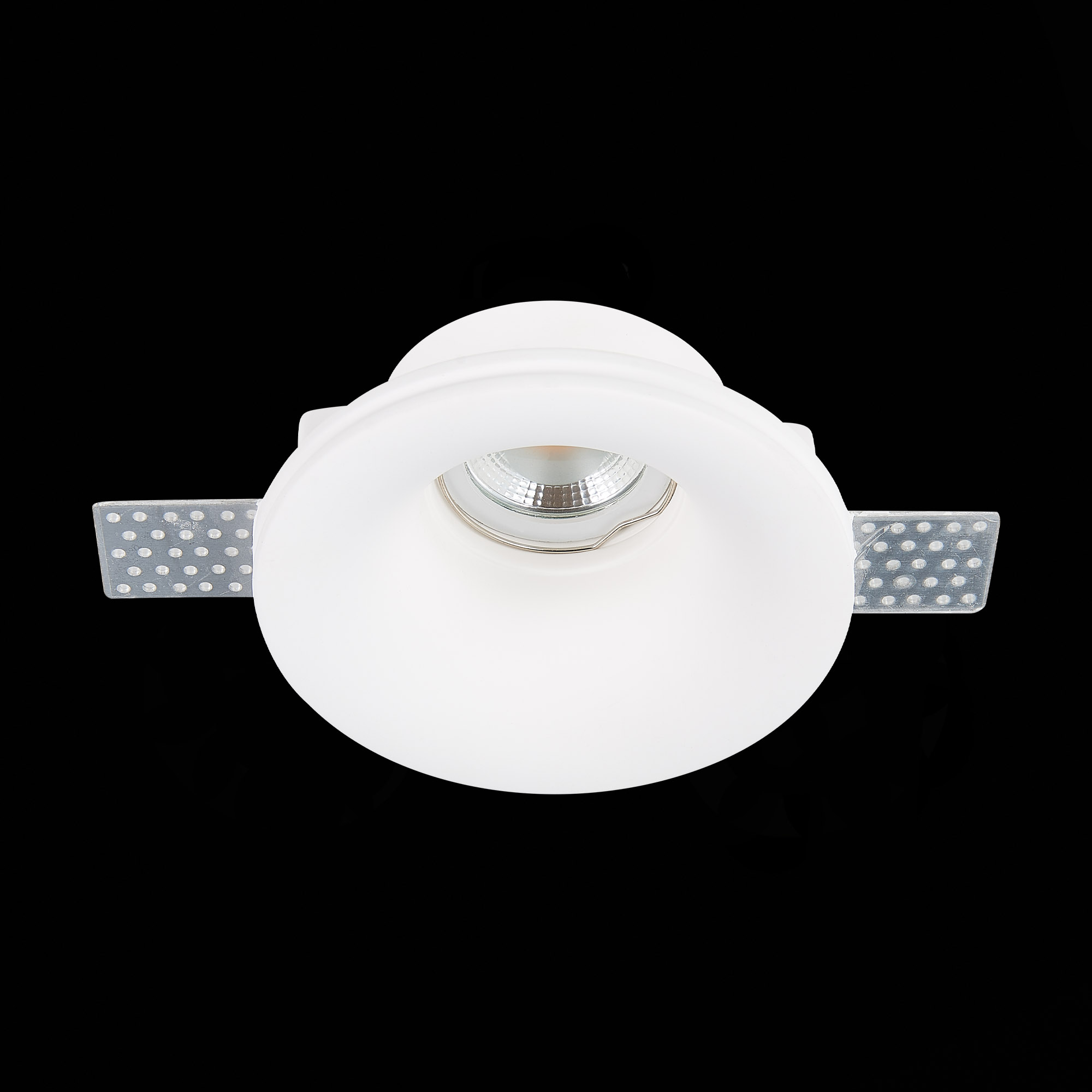 ST254.318.01 Св-к встр. из гипса Белый GU10 1*50W  IP20 D120xH50 180-240V Без ламп Встраиваемые светильники