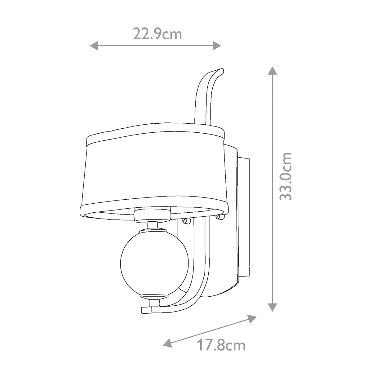 Бра Quoizel, Арт. QZ-GOTHAM1
