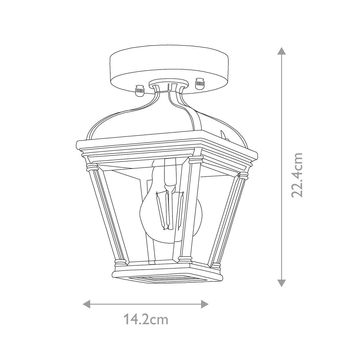 Потолочный фонарь Elstead Lighting, Арт. BAYVIEW-PORCH-BK