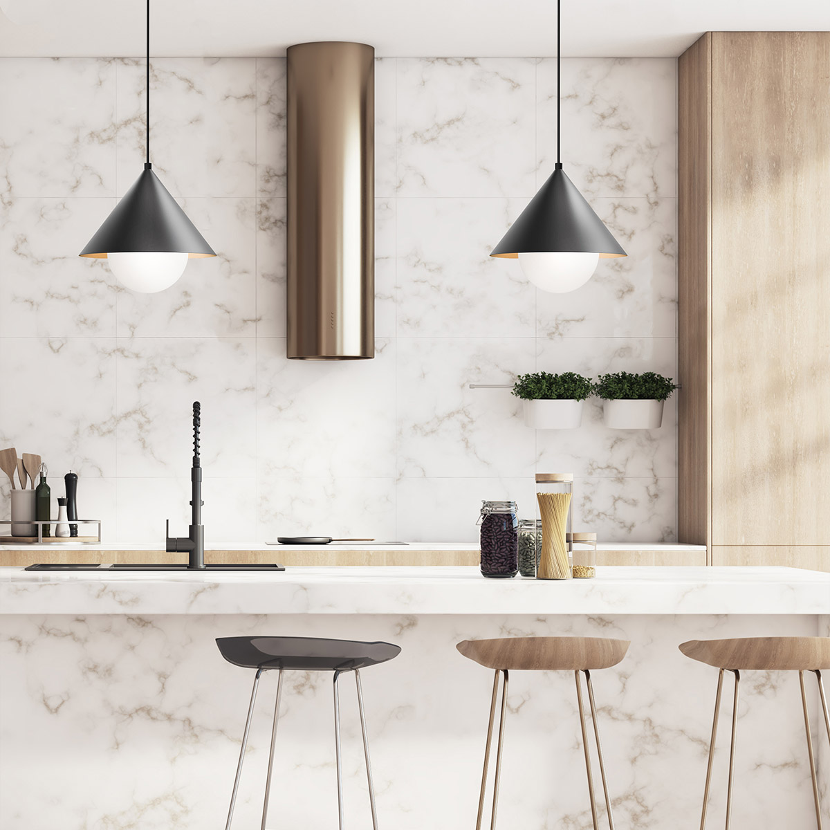 Подвесной светильник Alora Mood, Арт. ALM-REMYCK-P-BK