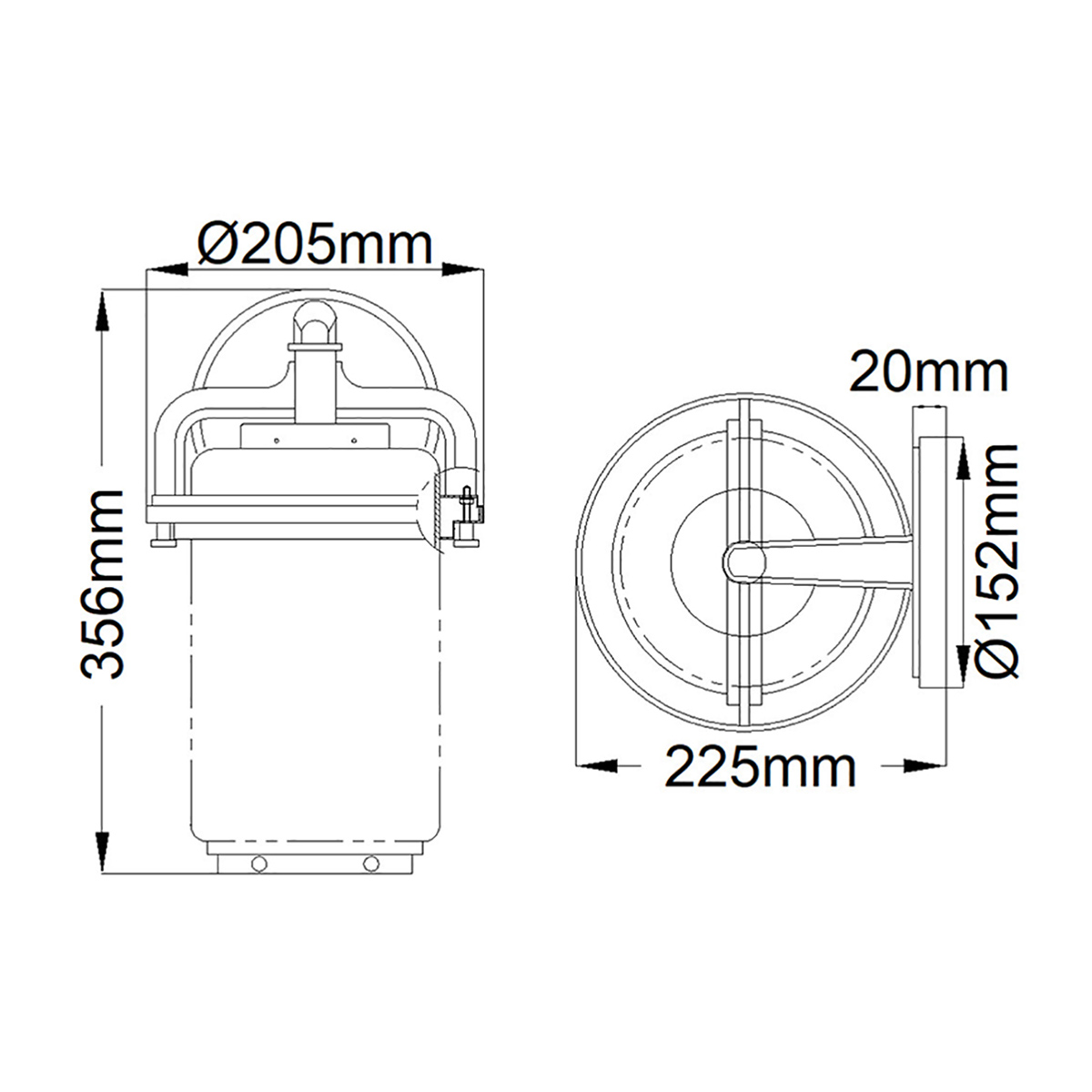 Настенный фонарь Kichler, Арт. QN-ANDOVER-M