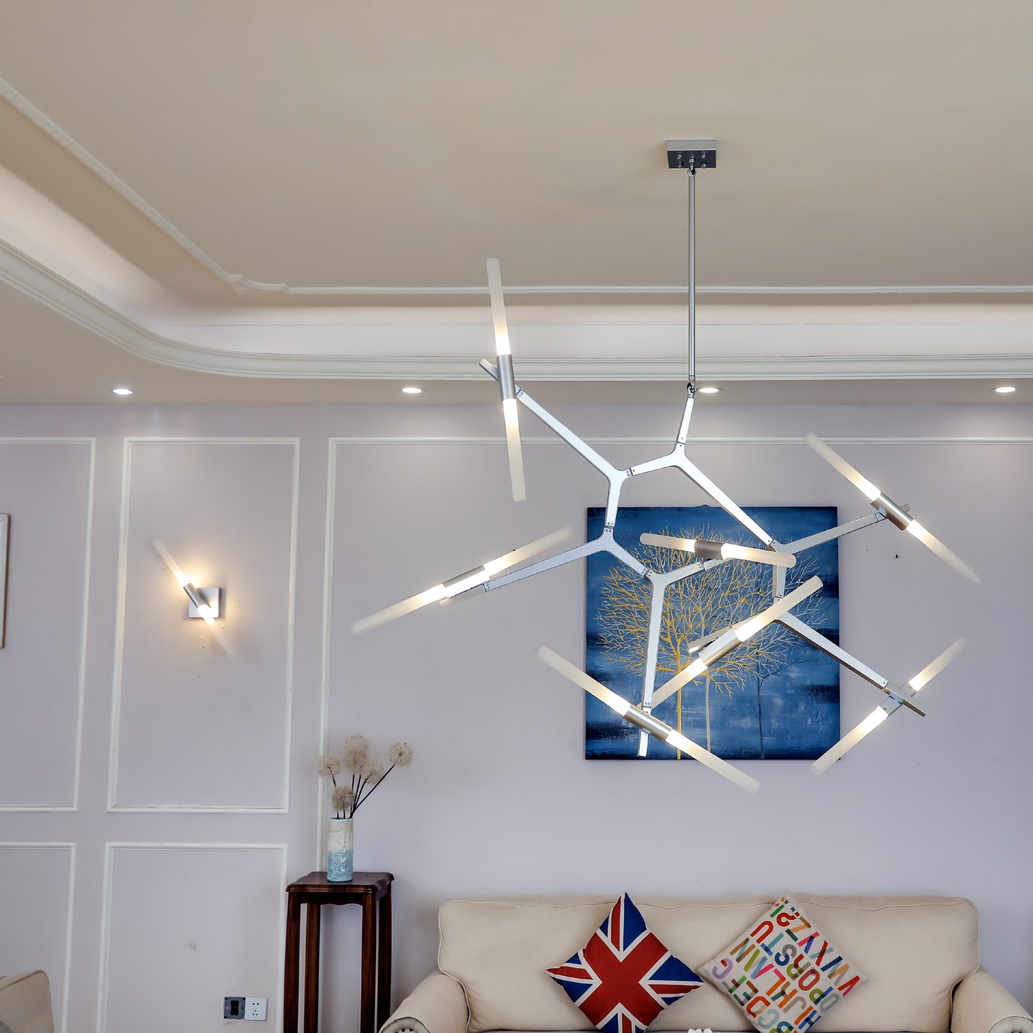 SL947.101.02 Бра ST-Luce Серебристый/Белый G9 2*5W LACONICITA