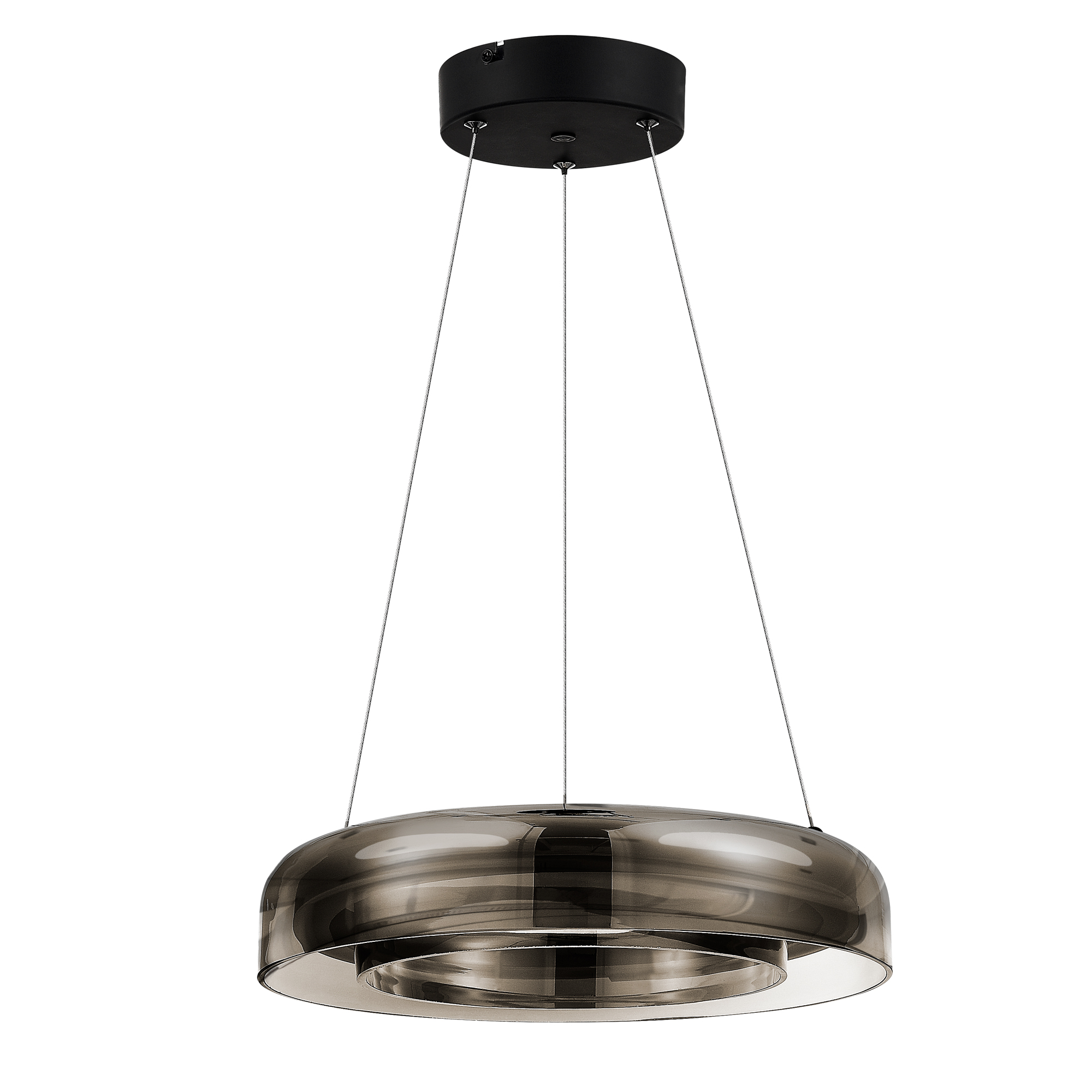 SL6019.323.01 Светильник подвесной ST-Luce Черный/Дымчатый, Белый LED 1*18W 3000K FORAY