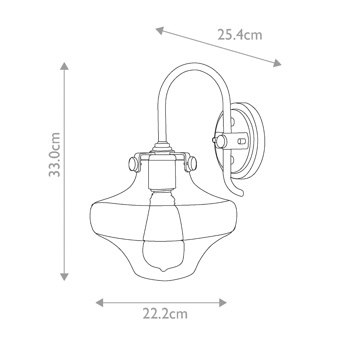 Бра Hinkely Lighting, Арт. HK-CONGRESS1-B-CM