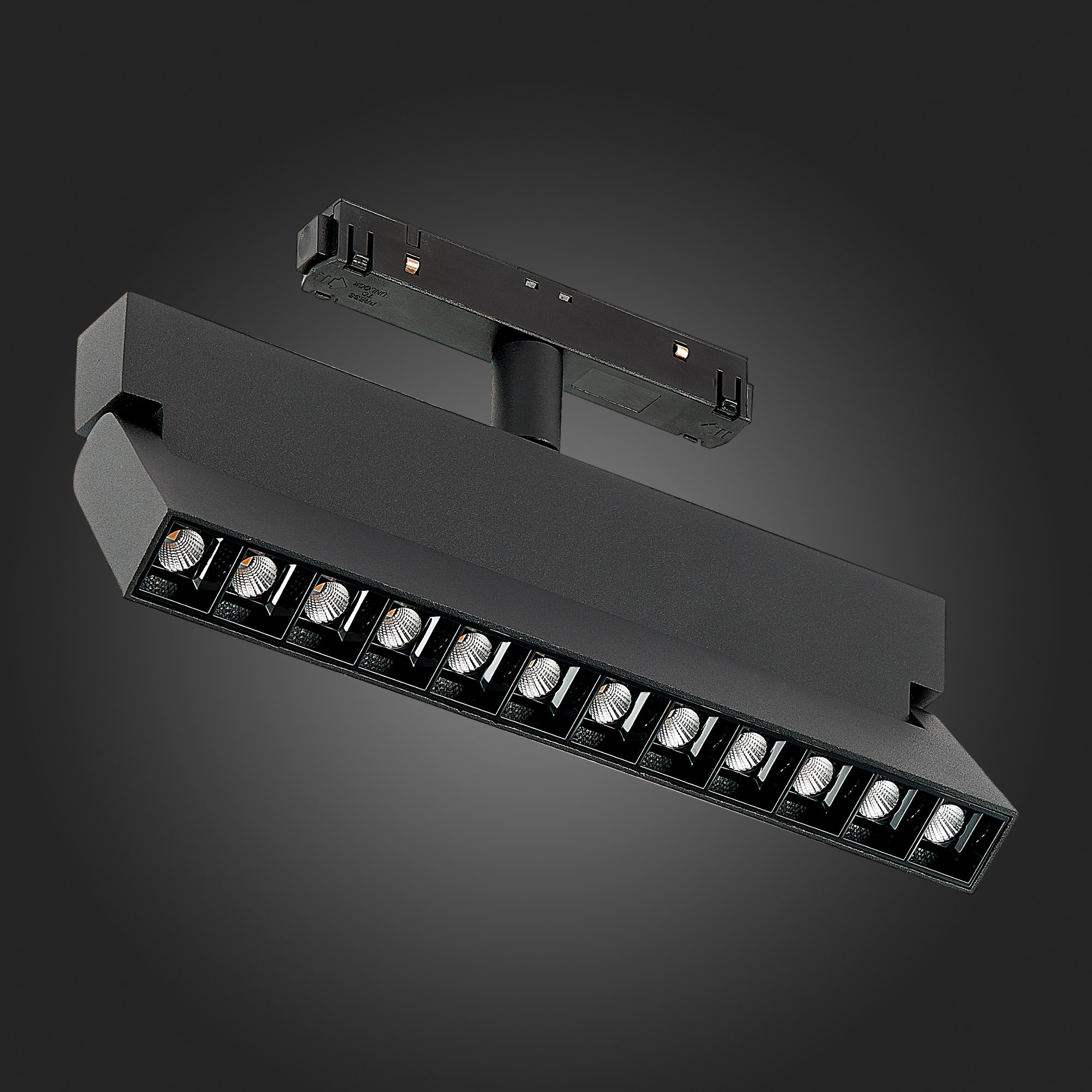 ST362.446.12 Магнитный трековый светильник Черный LED 1*12W 4000K 1 009Lm Ra>90 36° IP20 L219xW22xH1 SKYLINE 48