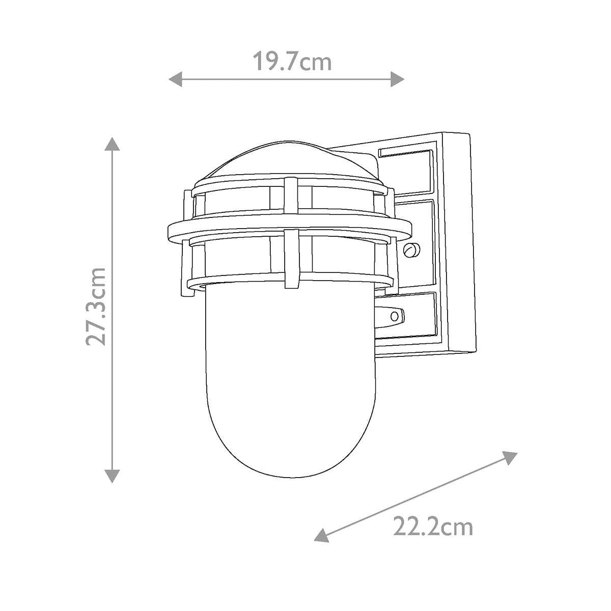 Настенный фонарь Hinkely Lighting, Арт. HK-REEF-SM-HE
