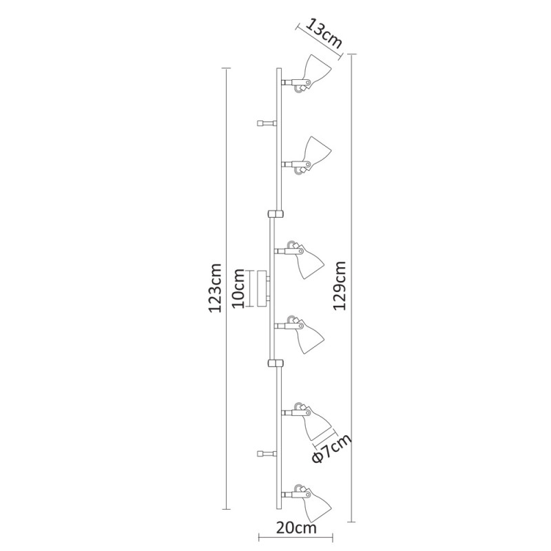 Спот ARTE Lamp A9189PL-6GY