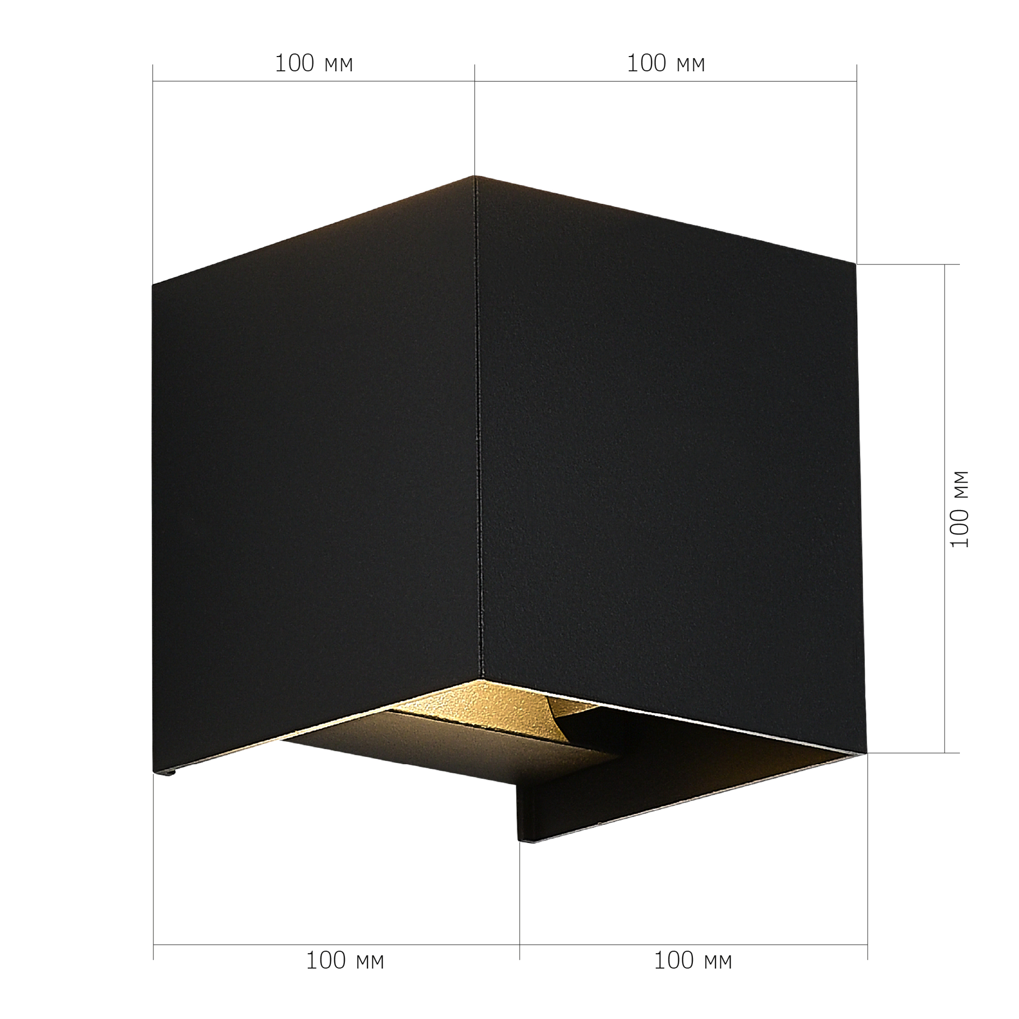 SL9513.401.01 Светильник уличный настенный ST-Luce черный/черный LED 1*10W 2700K BRIK