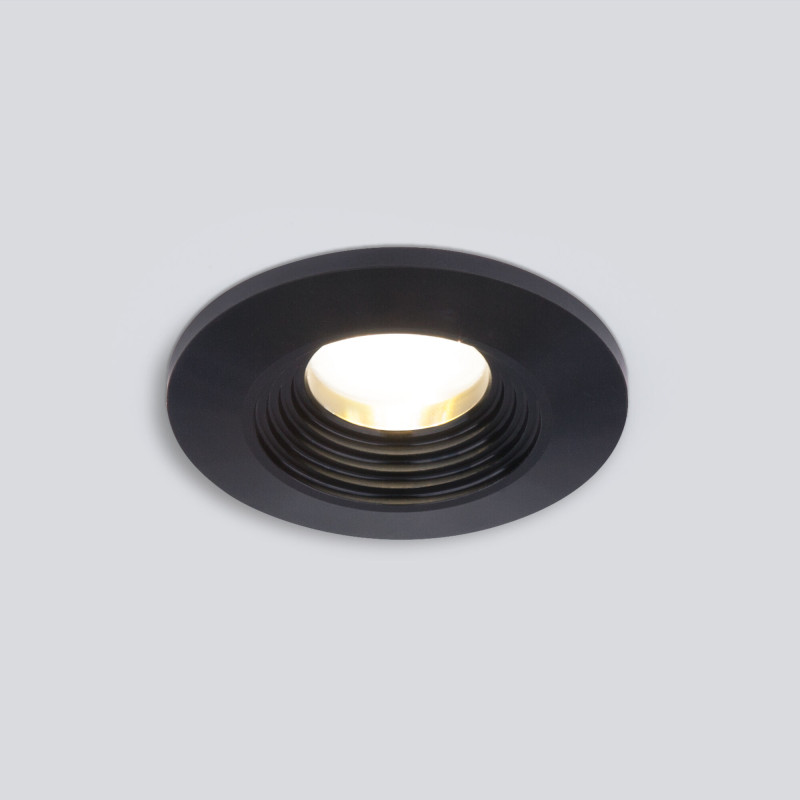 Встраиваемый светильник Elektrostandard 9903 LED 3W 3000K COB BK черный