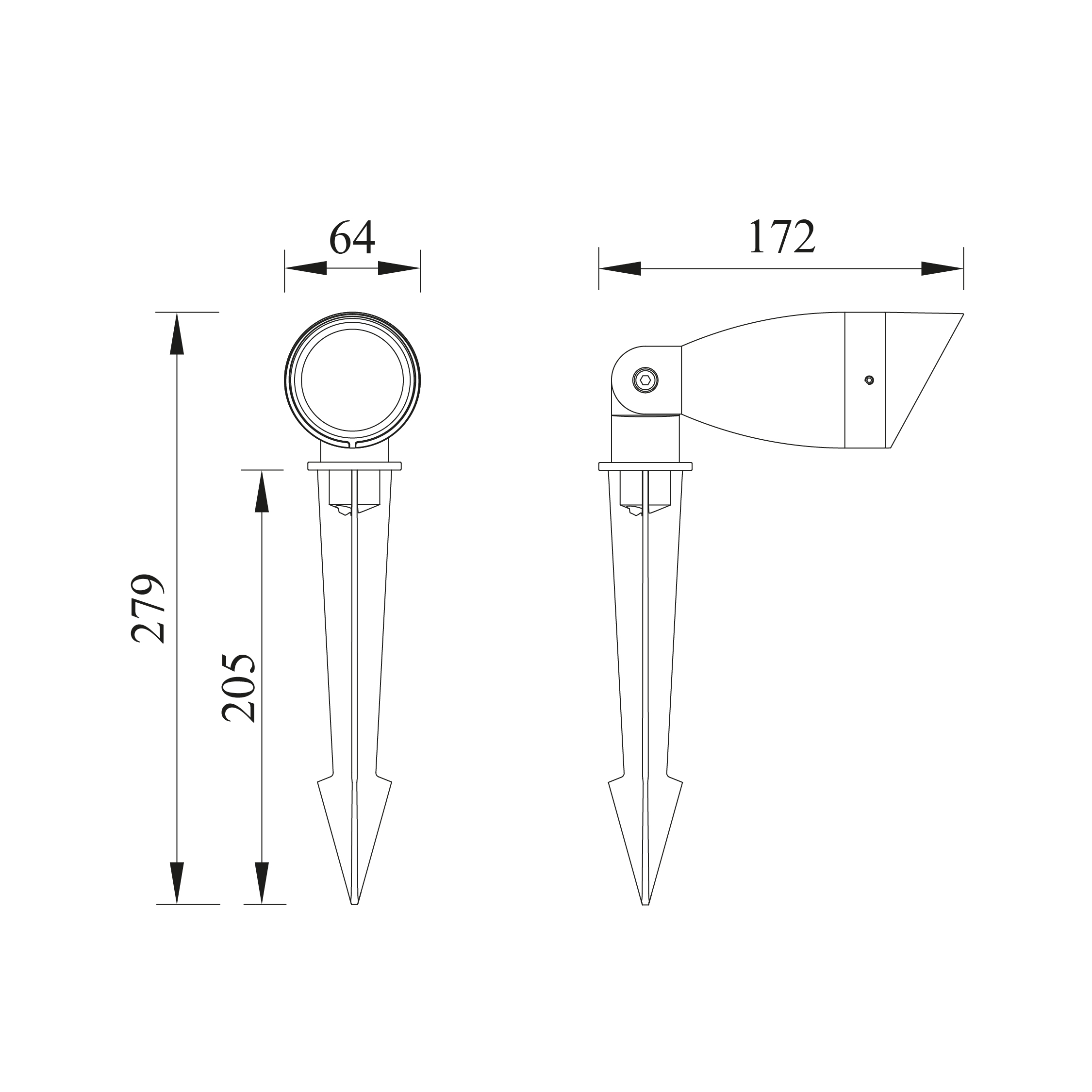 Ландшафтный светильник Natural Concepts, Арт. NC-003731DZ-DG