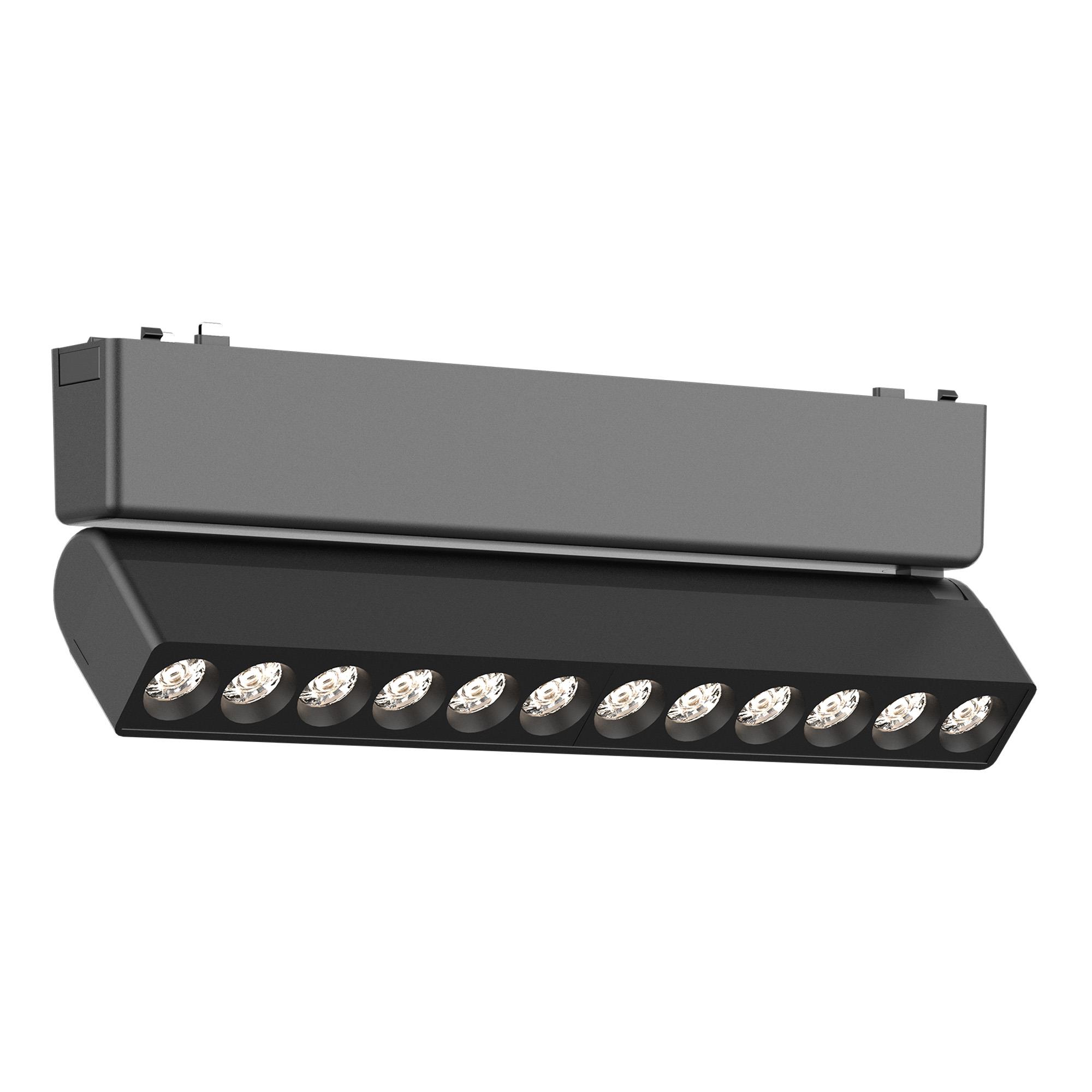 ST675.446.12 Магнитный трековый светильник Черный LED 1*12W 4000K 710Lm Ra>90 IP20 L230xW26xH81 48V SKYFLAT