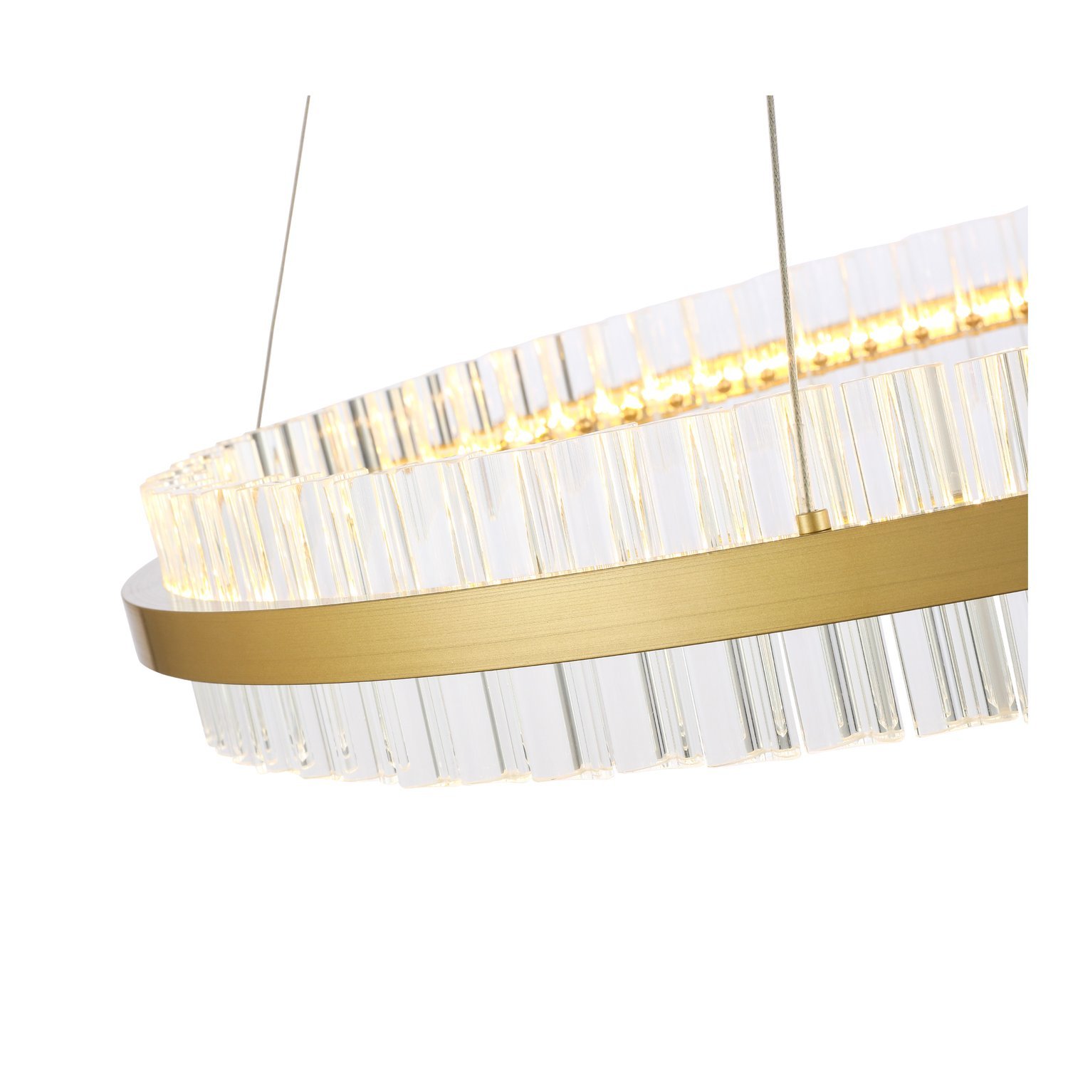 SL383.223.01 Светильник подвесной ST-Luce Матовое золото/Прозрачный LED 1*60W 3000K CHERIO