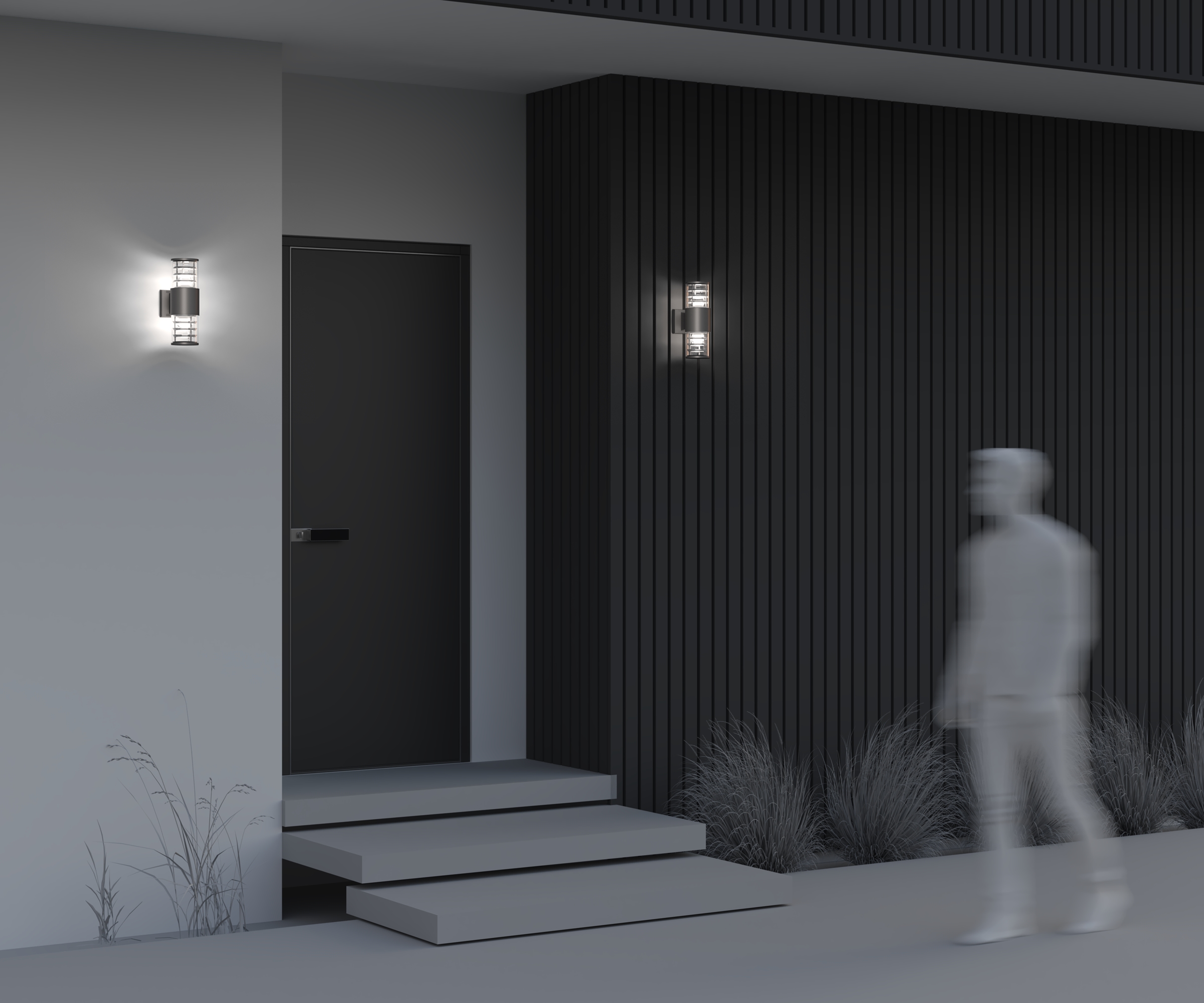 Настенный светильник (бра) Outdoor O576WL-02GR