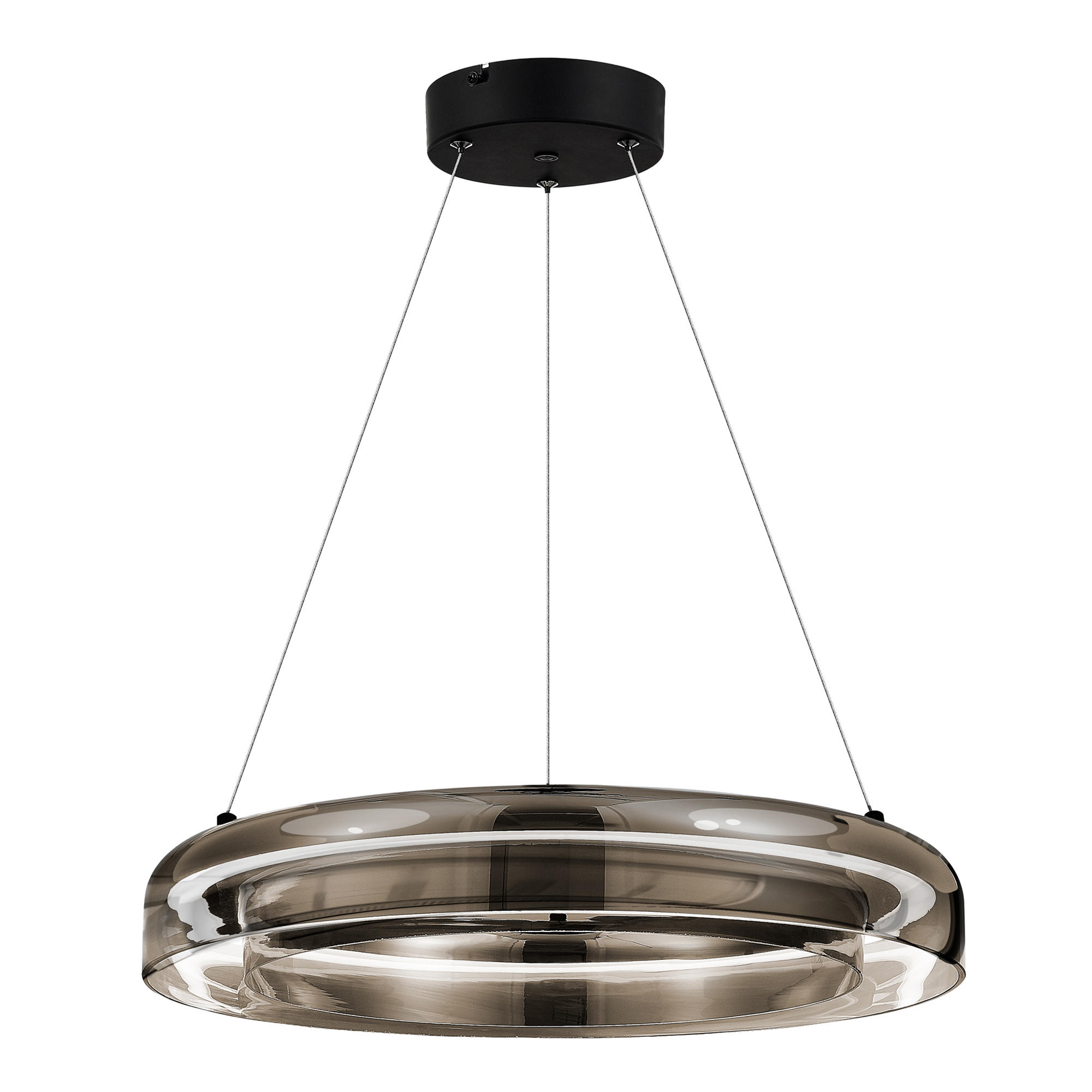 SL6019.333.01 Светильник подвесной ST-Luce Черный/Дымчатый, Белый LED 1*36W 3000K FORAY